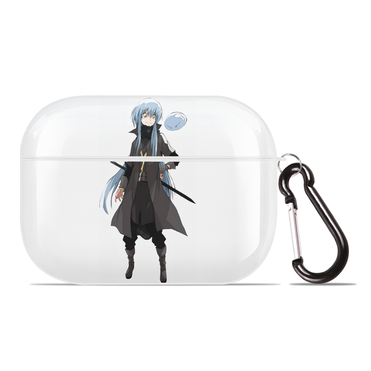 （画像用） 転スラ Regarding Reincarnated to Slime 【AirPods Pro用】ハードシェル保護ケース 耐衝撃・防指紋・カラビナ付き商品仕様