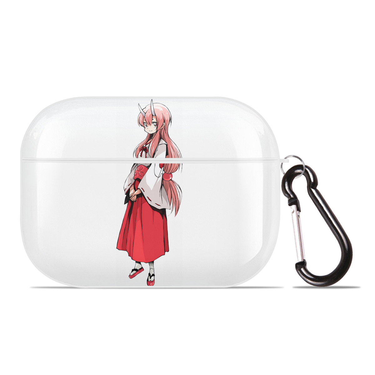 （画像用） 転スラ Regarding Reincarnated to Slime 【AirPods Pro用】ハードシェル保護ケース 耐衝撃・防指紋・カラビナ付き商品仕様