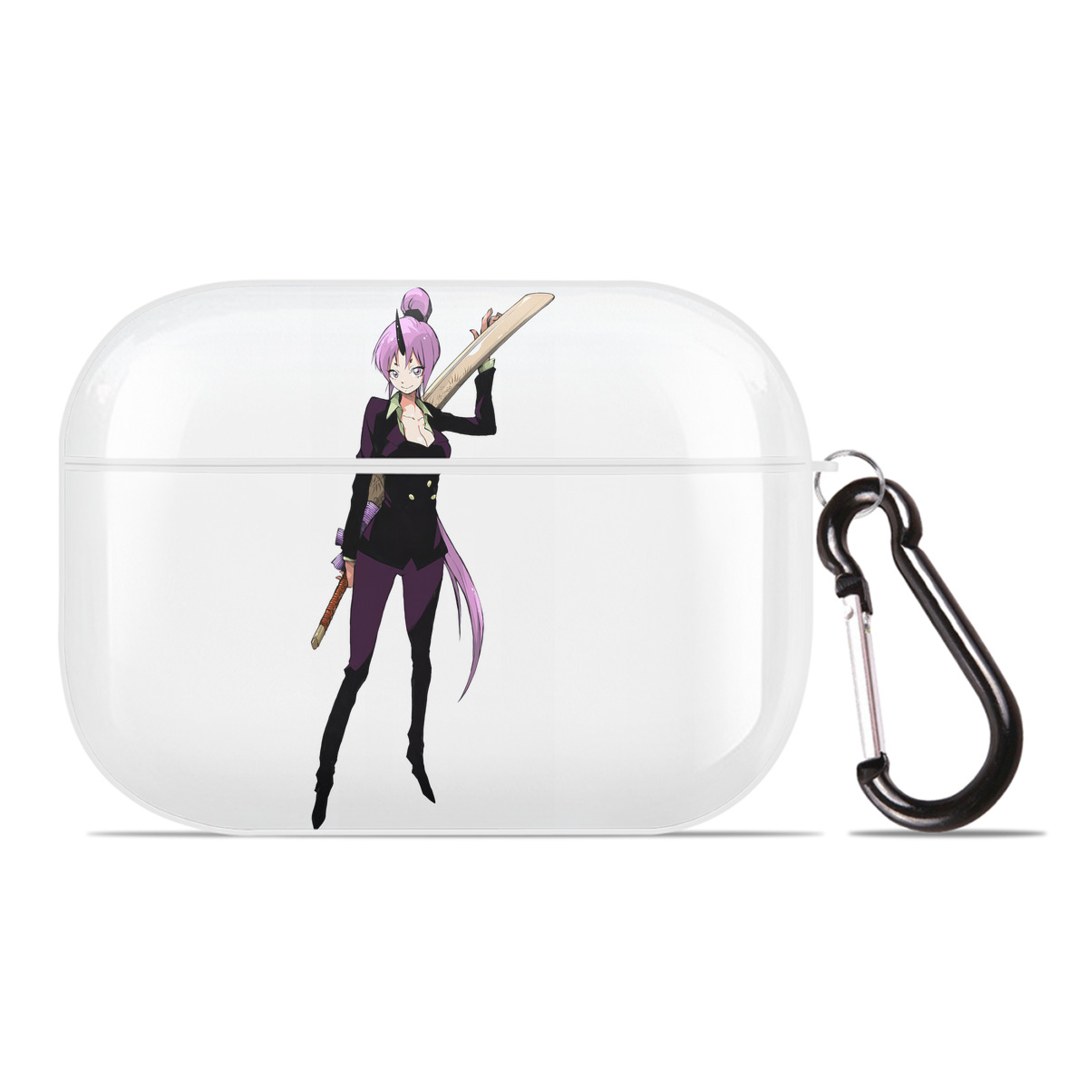 （画像用） 転スラ Regarding Reincarnated to Slime 【AirPods Pro用】ハードシェル保護ケース 耐衝撃・防指紋・カラビナ付き商品仕様