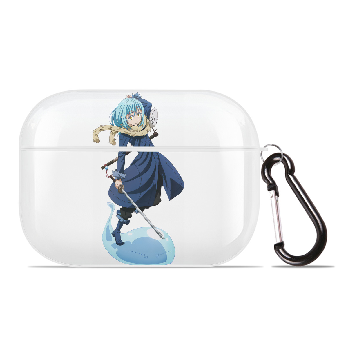 （画像用） 転スラ Regarding Reincarnated to Slime 【AirPods Pro用】ハードシェル保護ケース 耐衝撃・防指紋・カラビナ付き商品仕様