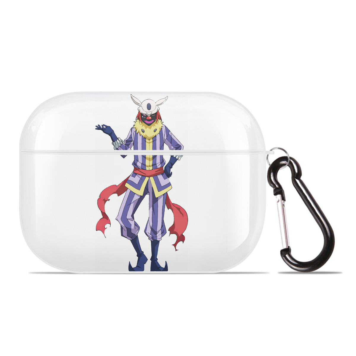 （画像用） 転スラ Regarding Reincarnated to Slime 【AirPods Pro用】ハードシェル保護ケース 耐衝撃・防指紋・カラビナ付き商品仕様