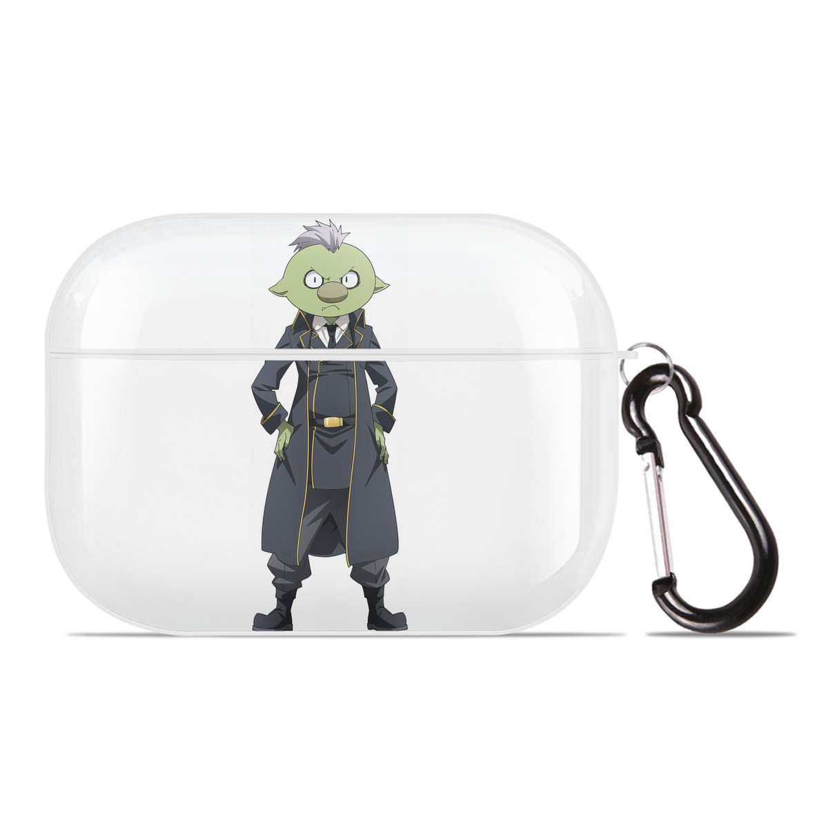 （画像用） 転スラ Regarding Reincarnated to Slime 【AirPods Pro用】ハードシェル保護ケース 耐衝撃・防指紋・カラビナ付き商品仕様