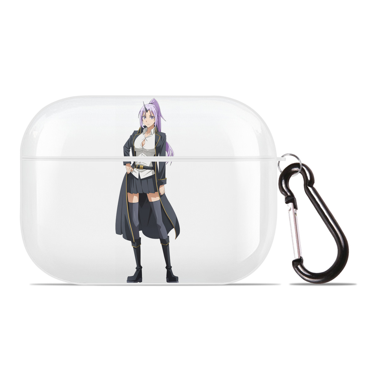 （画像用） 転スラ Regarding Reincarnated to Slime 【AirPods Pro用】ハードシェル保護ケース 耐衝撃・防指紋・カラビナ付き商品仕様