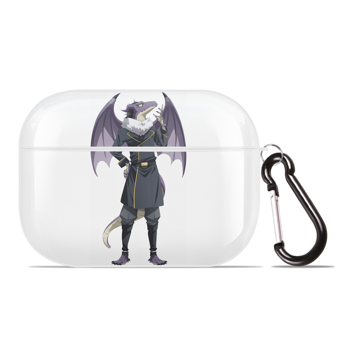 （画像用） 転スラ Regarding Reincarnated to Slime 【AirPods Pro用】ハードシェル保護ケース 耐衝撃・防指紋・カラビナ付き商品仕様