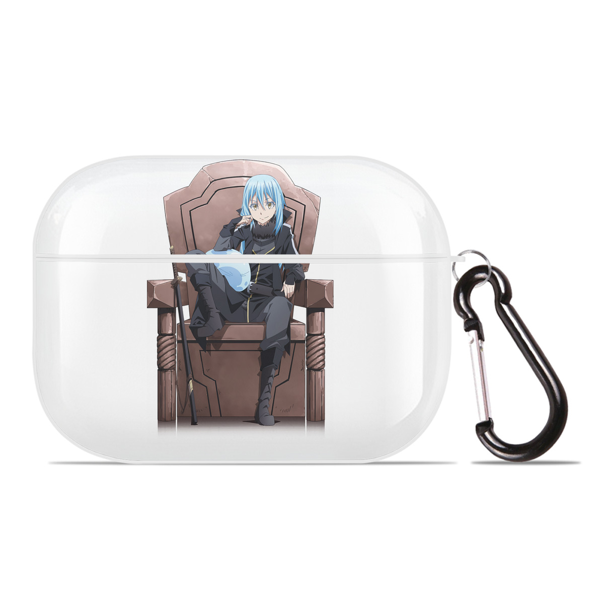 （画像用） 転スラ Regarding Reincarnated to Slime 【AirPods Pro用】ハードシェル保護ケース 耐衝撃・防指紋・カラビナ付き商品仕様