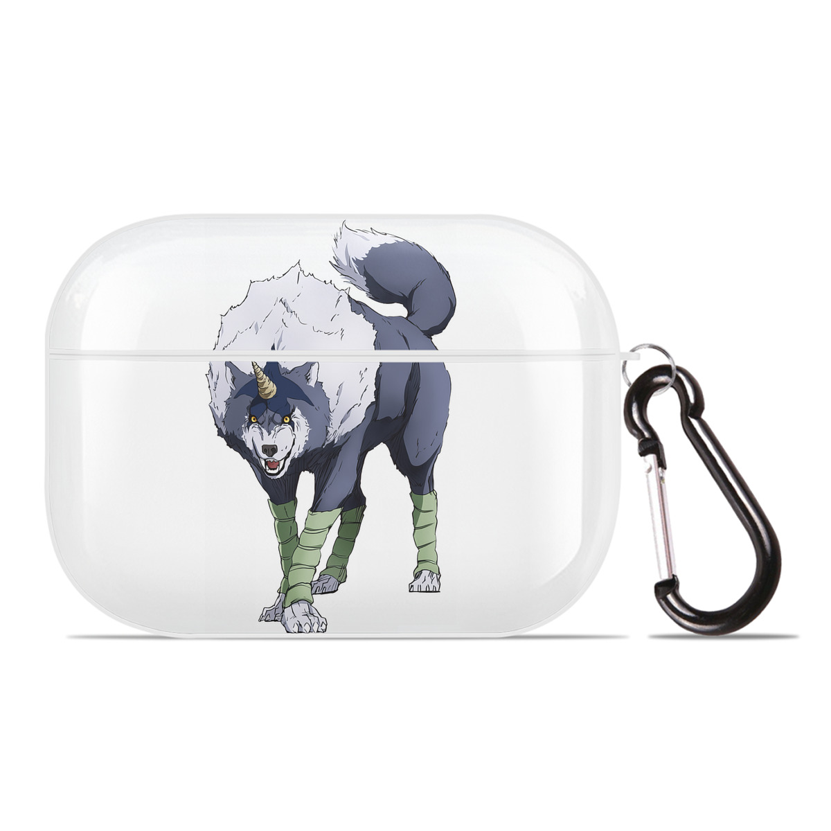 （画像用） 転スラ Regarding Reincarnated to Slime 【AirPods Pro用】ハードシェル保護ケース 耐衝撃・防指紋・カラビナ付き商品仕様