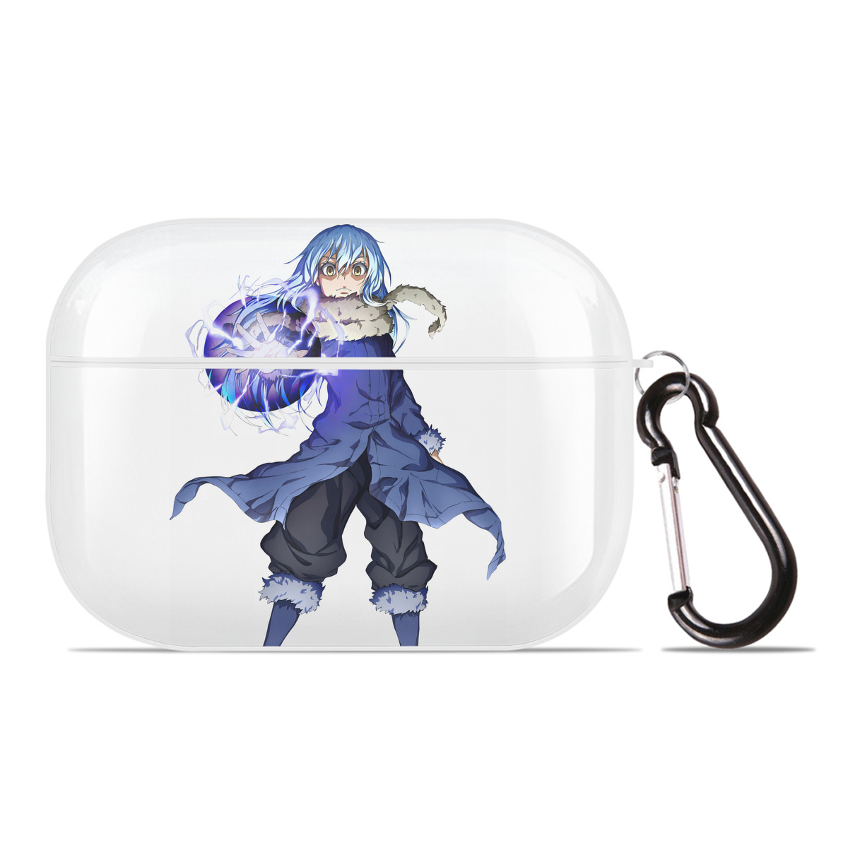 （画像用） 転スラ Regarding Reincarnated to Slime 【AirPods Pro用】ハードシェル保護ケース 耐衝撃・防指紋・カラビナ付き商品仕様