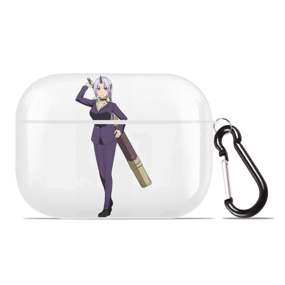 （画像用） 転スラ Regarding Reincarnated to Slime 【AirPods Pro用】ハードシェル保護ケース 耐衝撃・防指紋・カラビナ付き商品仕様