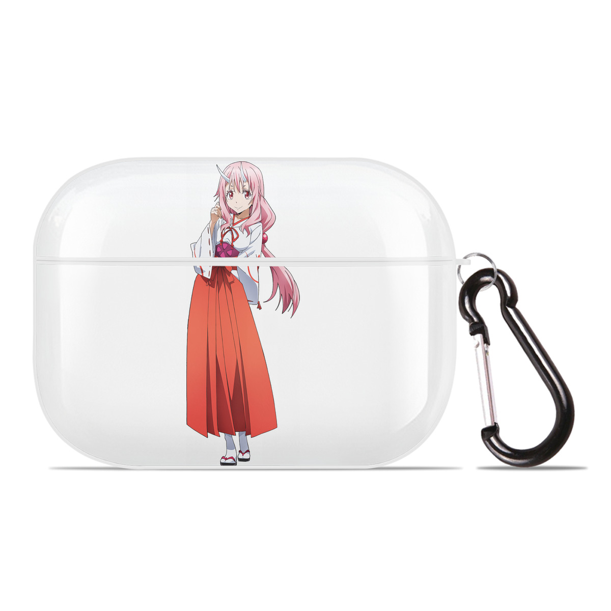 （画像用） 転スラ Regarding Reincarnated to Slime 【AirPods Pro用】ハードシェル保護ケース 耐衝撃・防指紋・カラビナ付き商品仕様