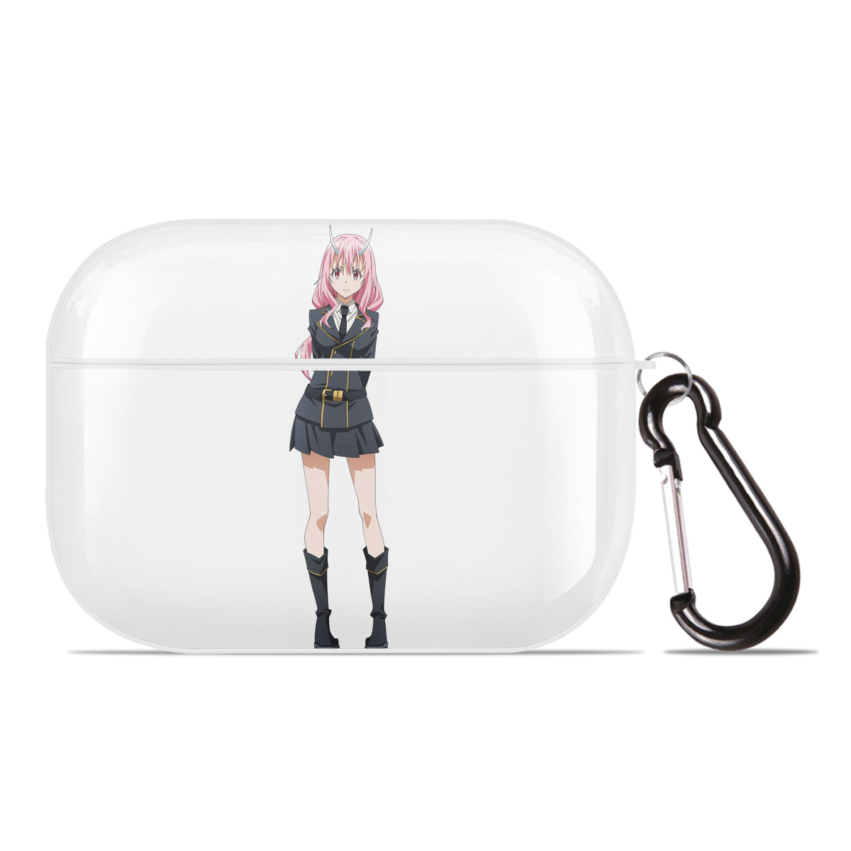 （画像用） 転スラ Regarding Reincarnated to Slime 【AirPods Pro用】ハードシェル保護ケース 耐衝撃・防指紋・カラビナ付き商品仕様