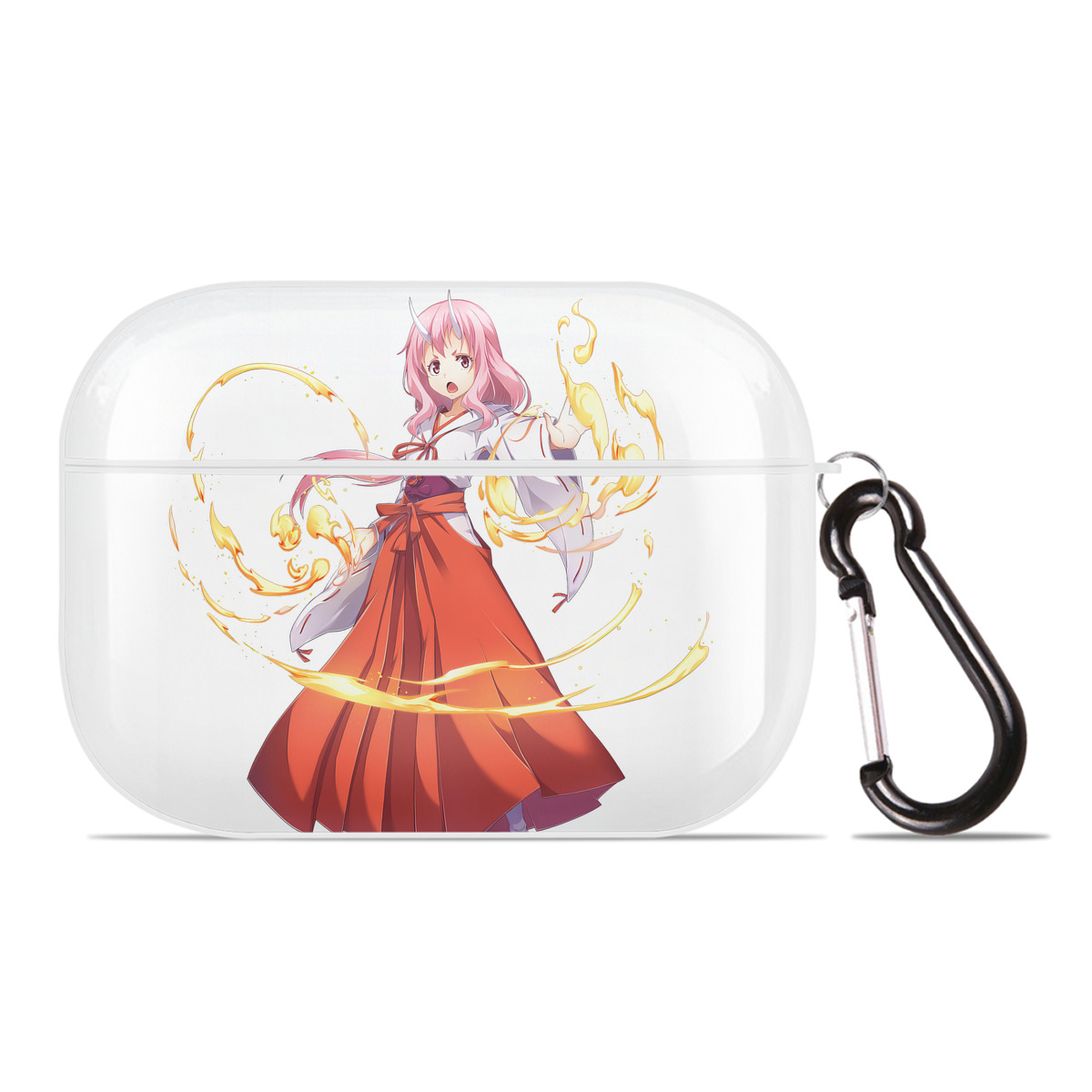 （画像用） 転スラ Regarding Reincarnated to Slime 【AirPods Pro用】ハードシェル保護ケース 耐衝撃・防指紋・カラビナ付き商品仕様