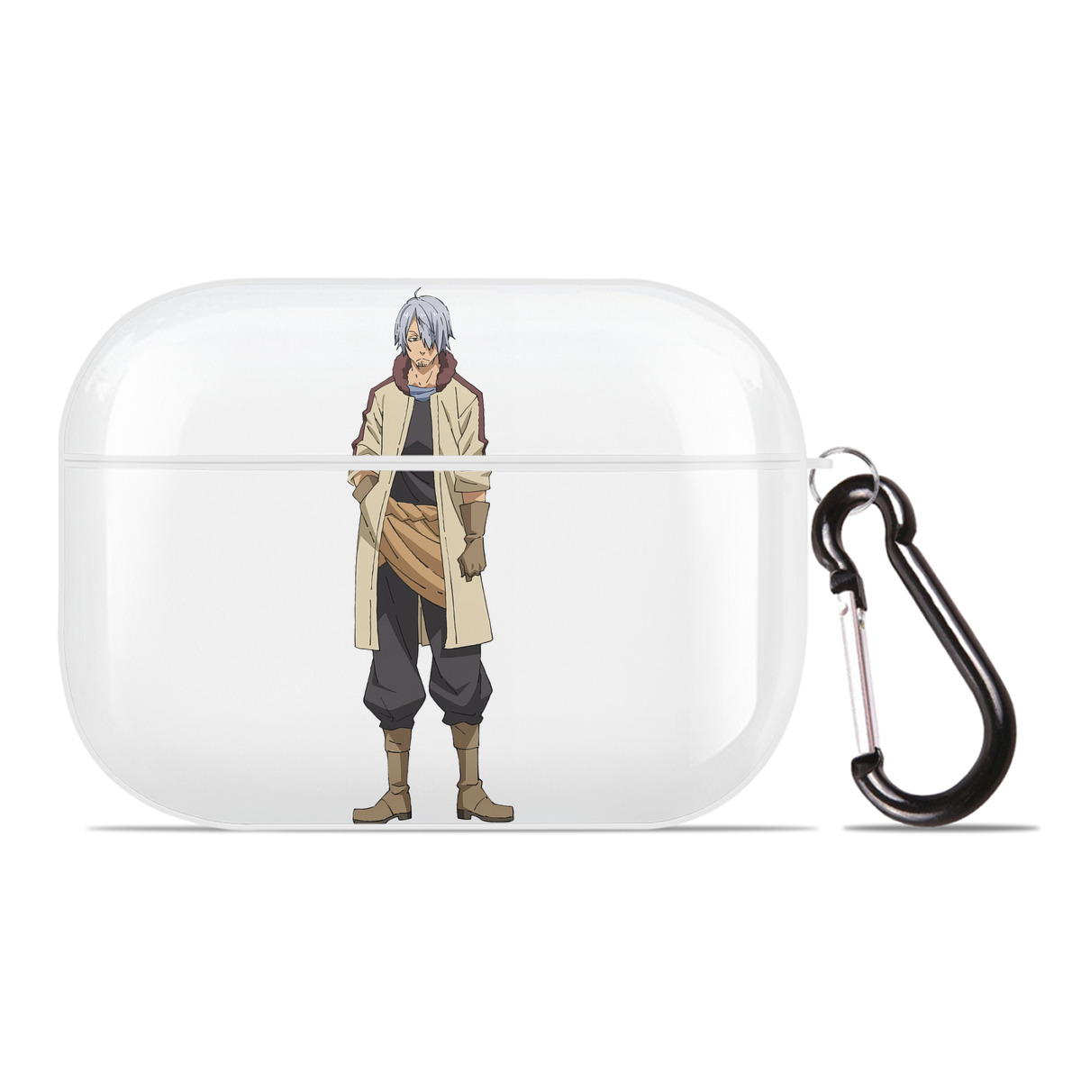 （画像用） 転スラ Regarding Reincarnated to Slime 【AirPods Pro用】ハードシェル保護ケース 耐衝撃・防指紋・カラビナ付き商品仕様