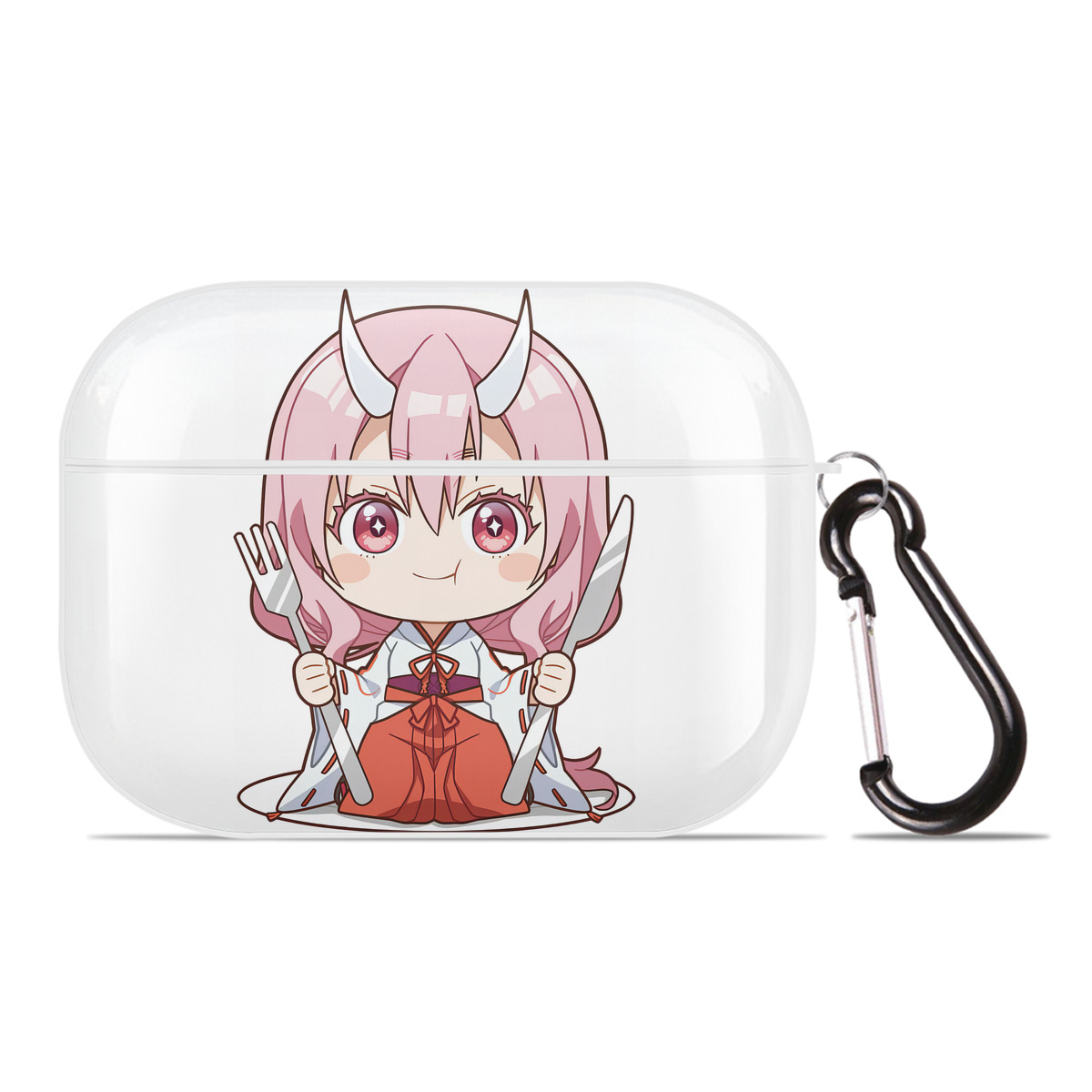 （画像用） 転スラ Regarding Reincarnated to Slime 【AirPods Pro用】ハードシェル保護ケース 耐衝撃・防指紋・カラビナ付き商品仕様