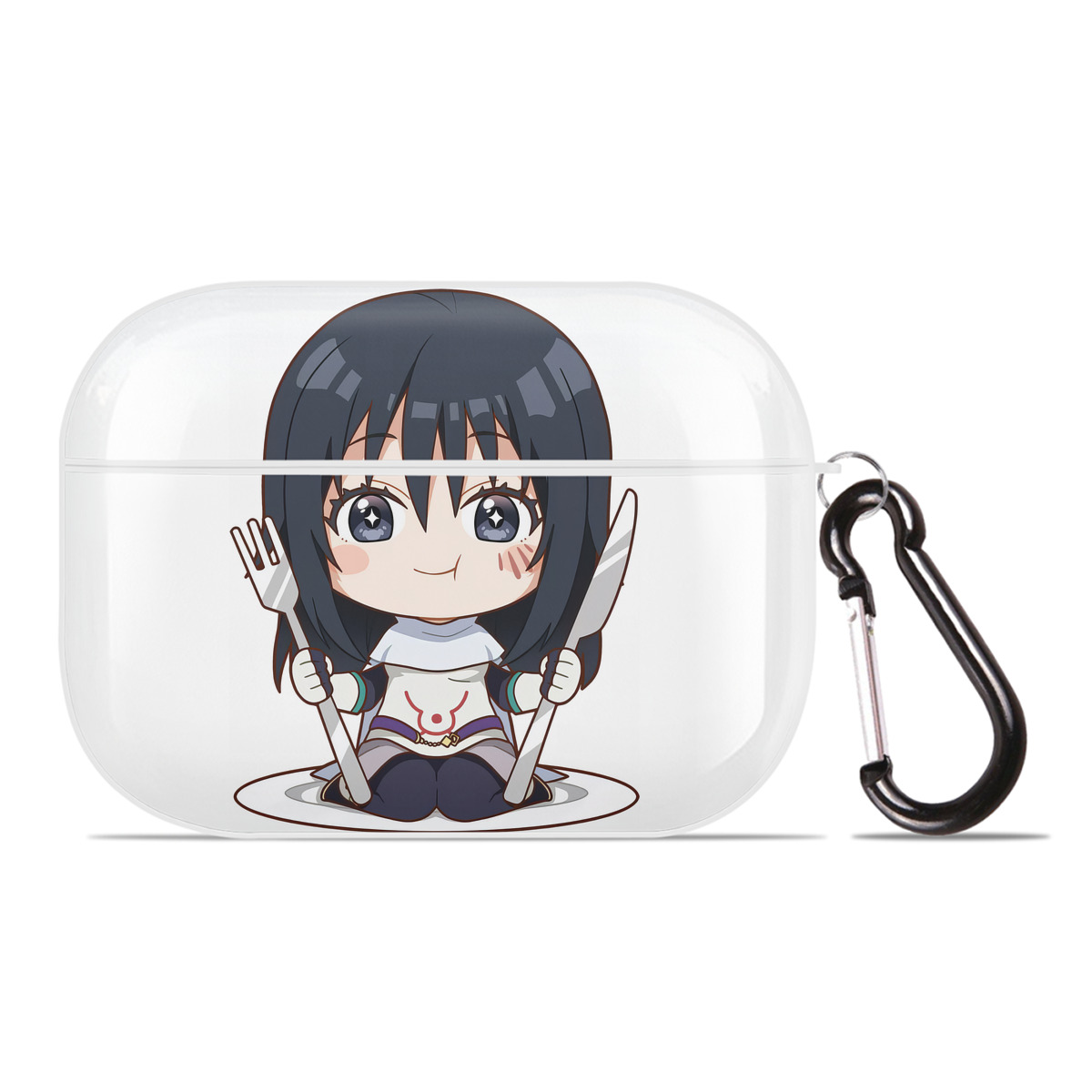 （画像用） 転スラ Regarding Reincarnated to Slime 【AirPods Pro用】ハードシェル保護ケース 耐衝撃・防指紋・カラビナ付き商品仕様