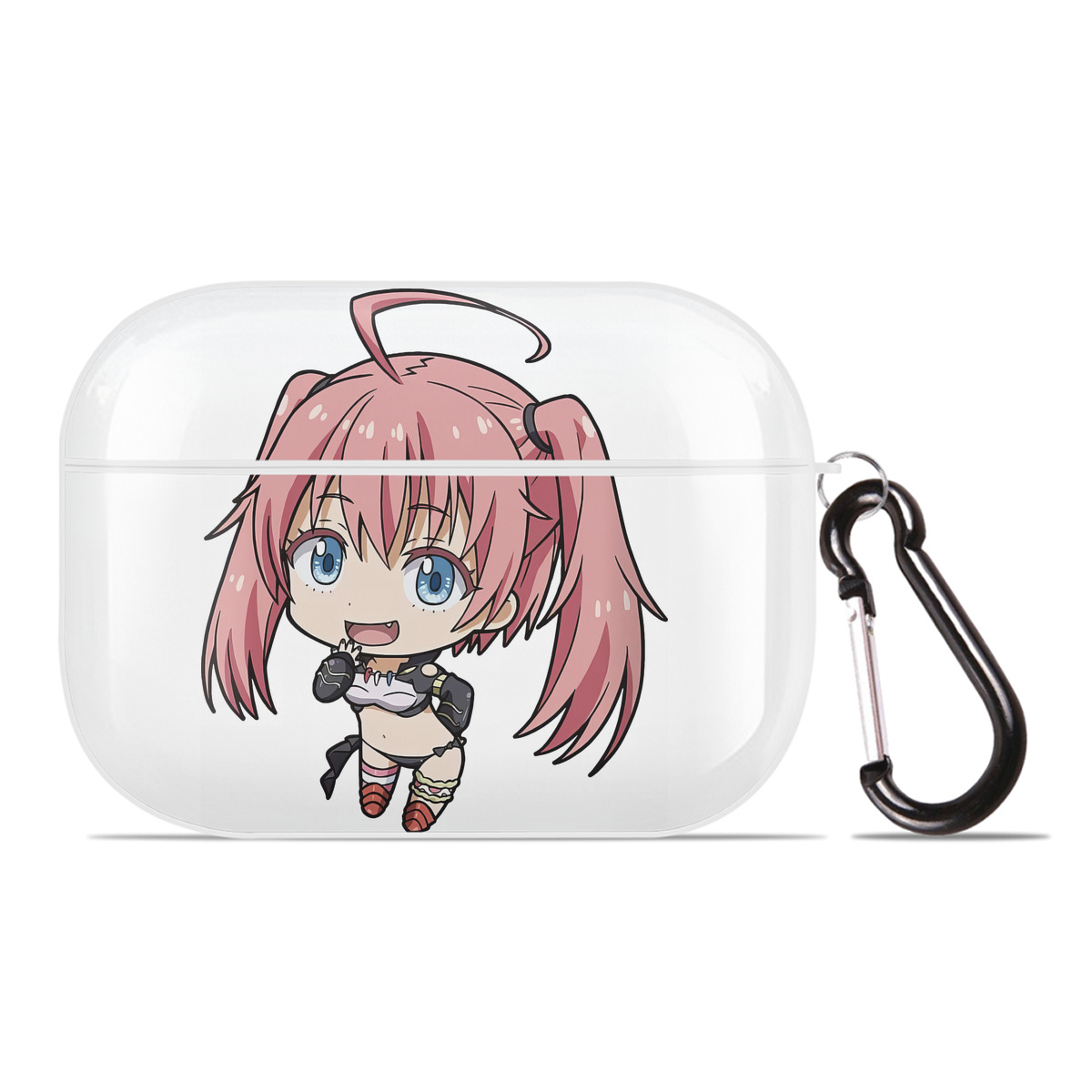 （画像用） 転スラ Regarding Reincarnated to Slime 【AirPods Pro用】ハードシェル保護ケース 耐衝撃・防指紋・カラビナ付き商品仕様