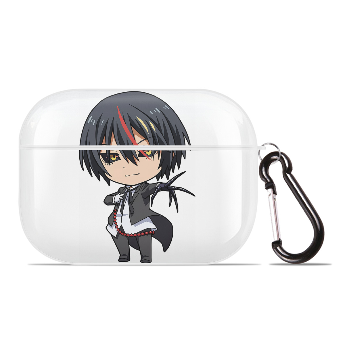 （画像用） 転スラ Regarding Reincarnated to Slime 【AirPods Pro用】ハードシェル保護ケース 耐衝撃・防指紋・カラビナ付き商品仕様