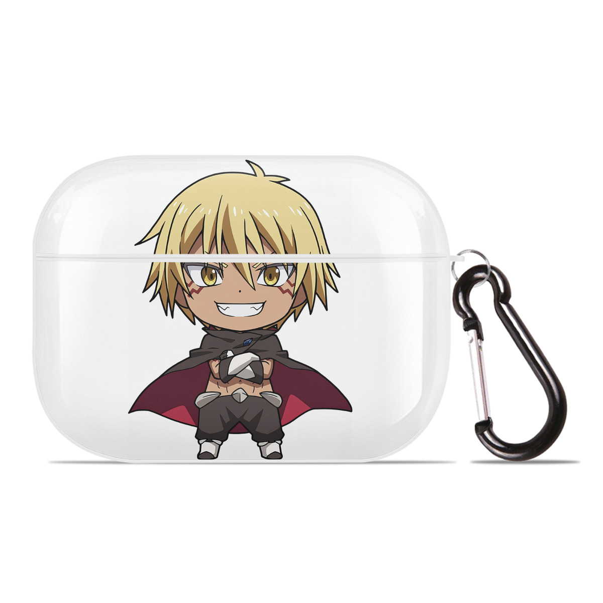（画像用） 転スラ Regarding Reincarnated to Slime 【AirPods Pro用】ハードシェル保護ケース 耐衝撃・防指紋・カラビナ付き商品仕様