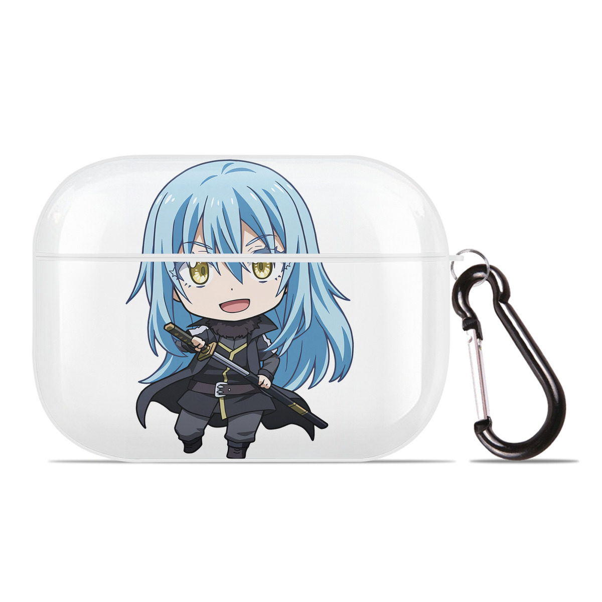 （画像用） 転スラ Regarding Reincarnated to Slime 【AirPods Pro用】ハードシェル保護ケース 耐衝撃・防指紋・カラビナ付き商品仕様