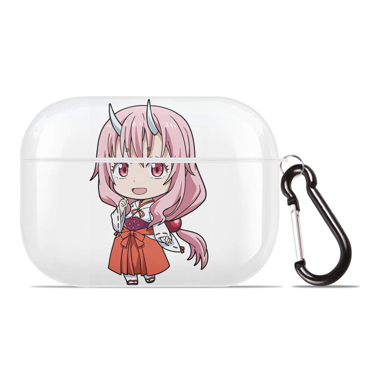 （画像用） 転スラ Regarding Reincarnated to Slime 【AirPods Pro用】ハードシェル保護ケース 耐衝撃・防指紋・カラビナ付き商品仕様