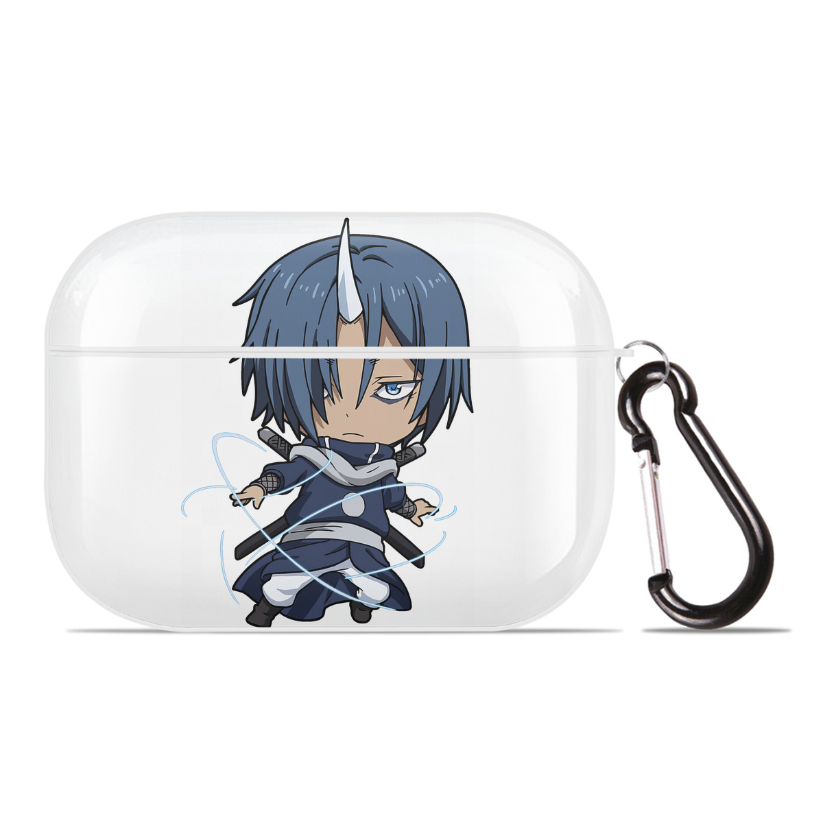 （画像用） 転スラ Regarding Reincarnated to Slime 【AirPods Pro用】ハードシェル保護ケース 耐衝撃・防指紋・カラビナ付き商品仕様