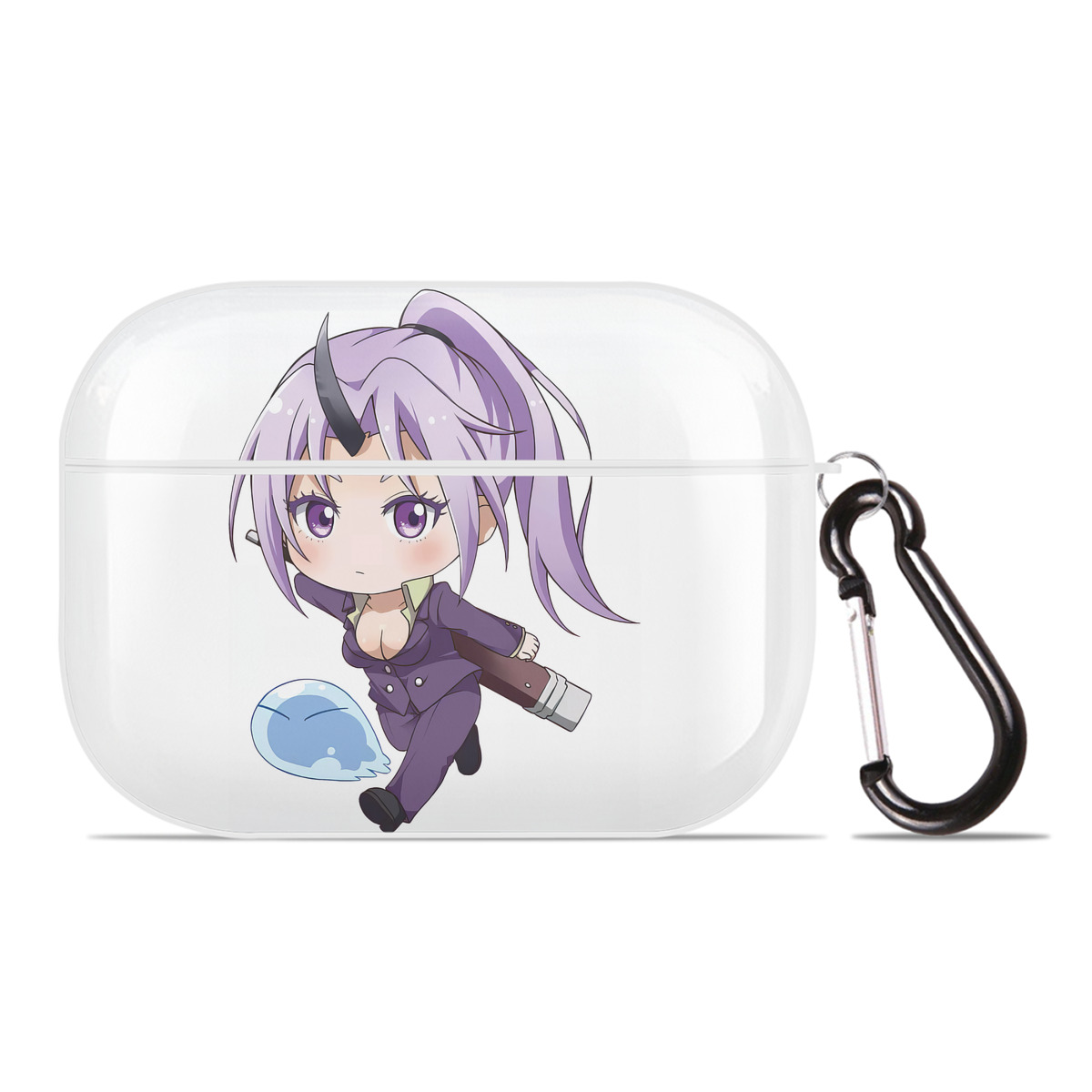 （画像用） 転スラ Regarding Reincarnated to Slime 【AirPods Pro用】ハードシェル保護ケース 耐衝撃・防指紋・カラビナ付き商品仕様