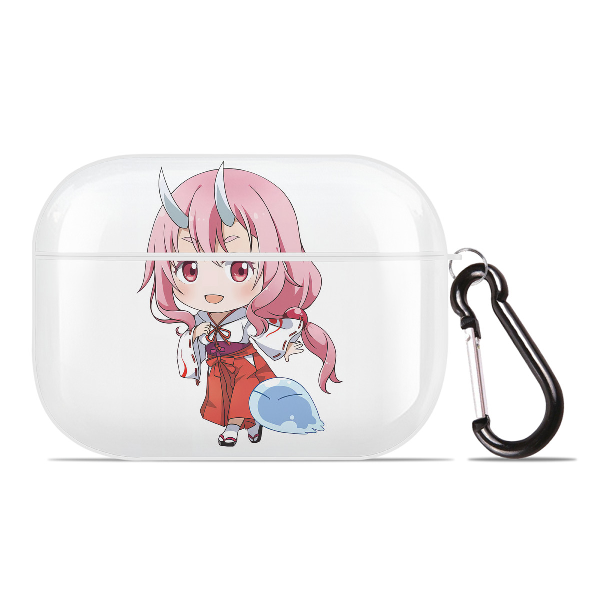 （画像用） 転スラ Regarding Reincarnated to Slime 【AirPods Pro用】ハードシェル保護ケース 耐衝撃・防指紋・カラビナ付き商品仕様
