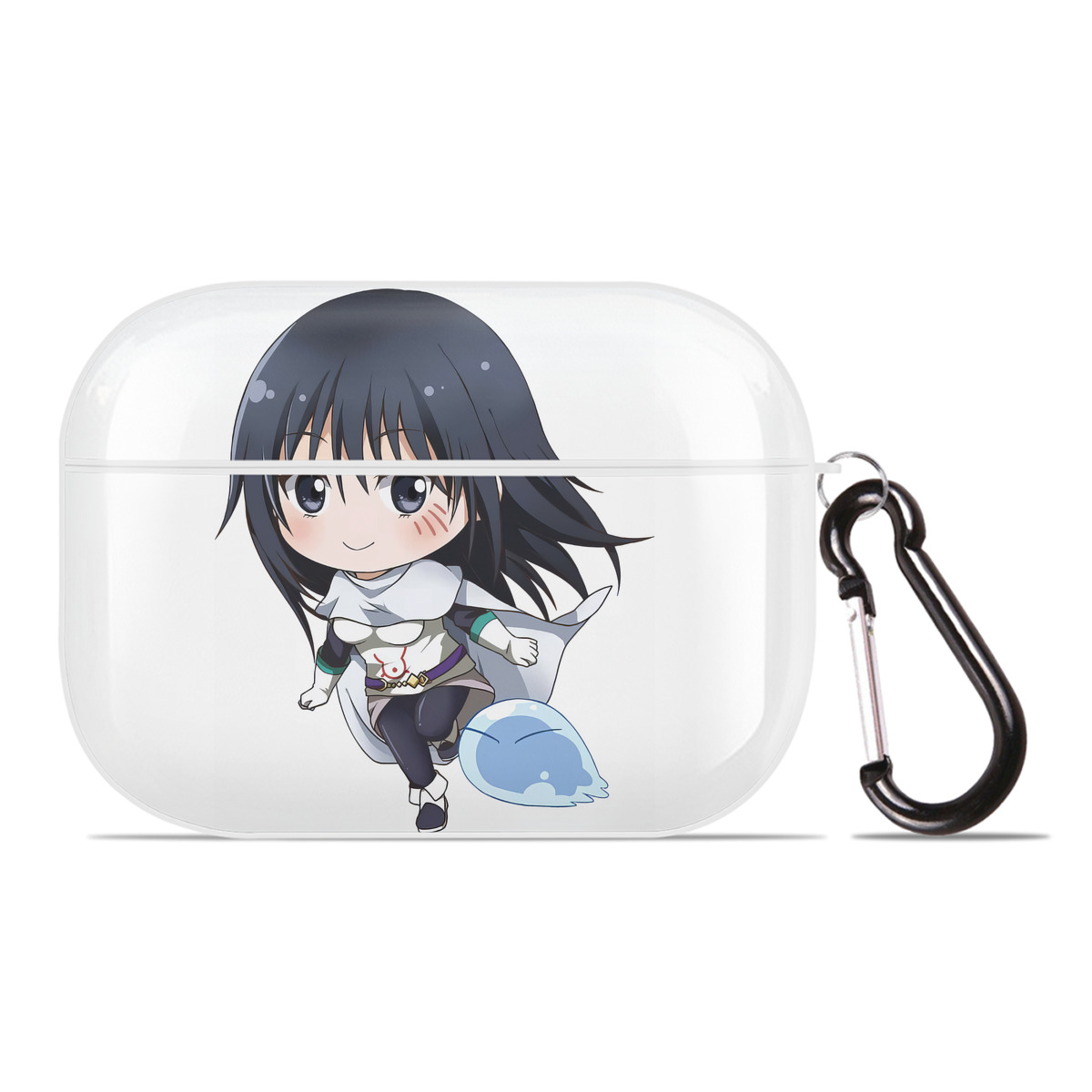 （画像用） 転スラ Regarding Reincarnated to Slime 【AirPods Pro用】ハードシェル保護ケース 耐衝撃・防指紋・カラビナ付き商品仕様