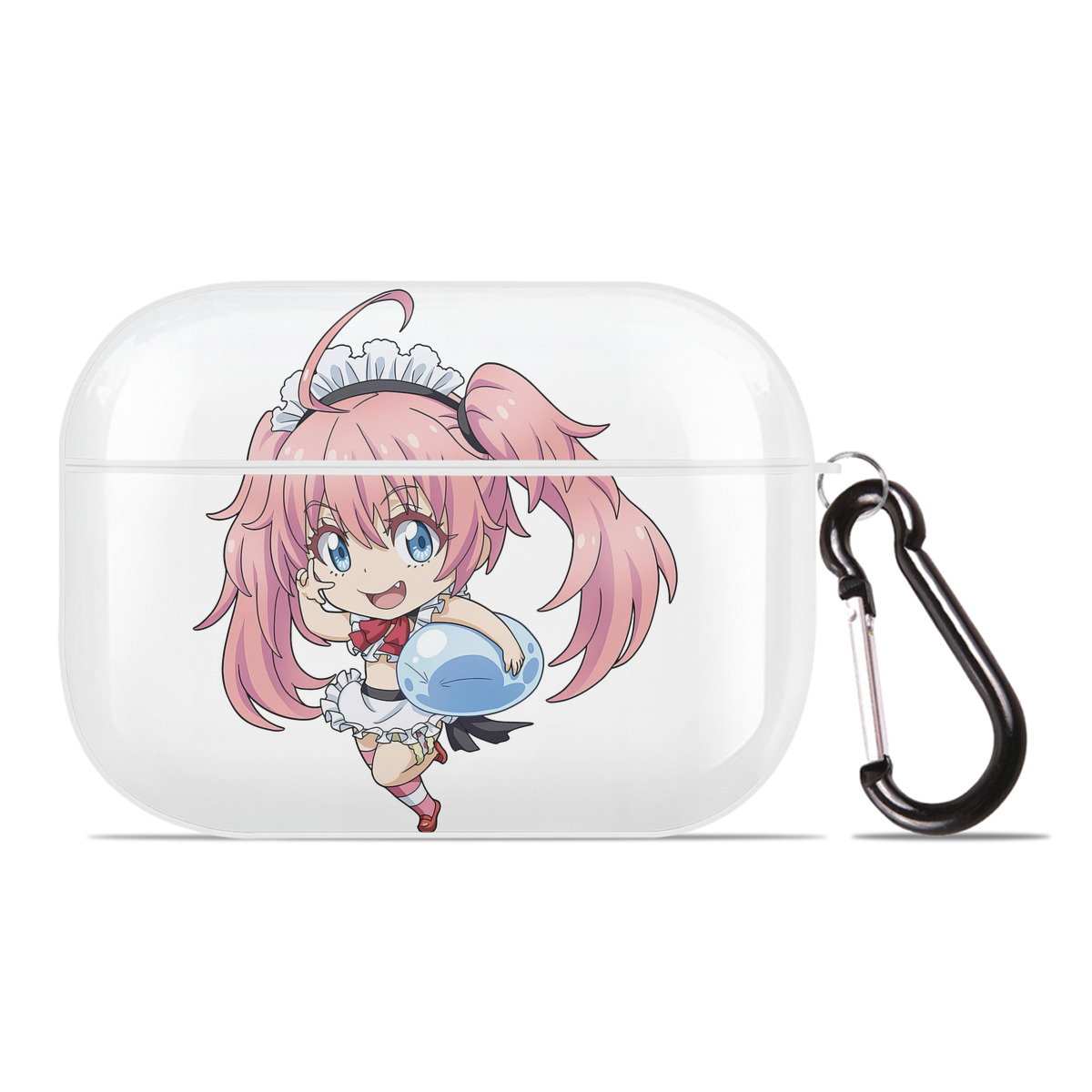 （画像用） 転スラ Regarding Reincarnated to Slime 【AirPods Pro用】ハードシェル保護ケース 耐衝撃・防指紋・カラビナ付き商品仕様