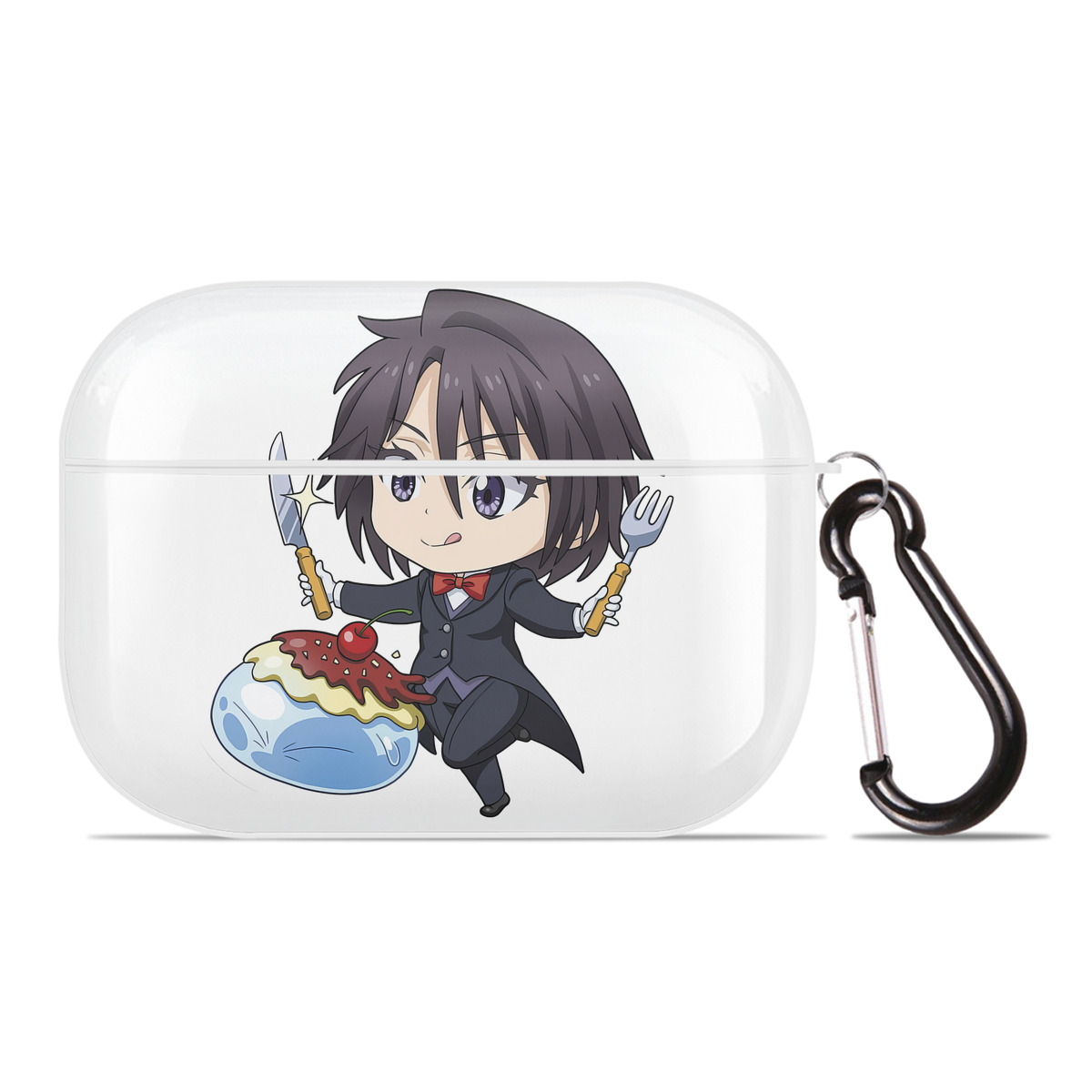 （画像用） 転スラ Regarding Reincarnated to Slime 【AirPods Pro用】ハードシェル保護ケース 耐衝撃・防指紋・カラビナ付き商品仕様