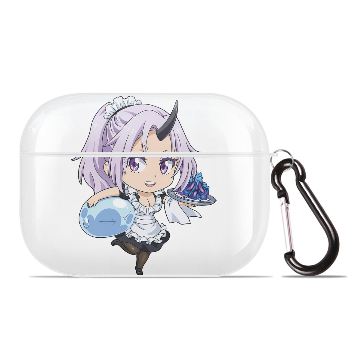 （画像用） 転スラ Regarding Reincarnated to Slime 【AirPods Pro用】ハードシェル保護ケース 耐衝撃・防指紋・カラビナ付き商品仕様