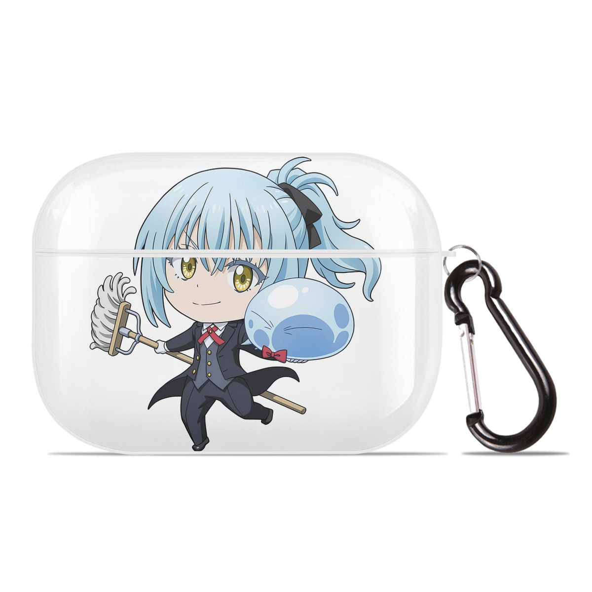 （画像用） 転スラ Regarding Reincarnated to Slime 【AirPods Pro用】ハードシェル保護ケース 耐衝撃・防指紋・カラビナ付き商品仕様
