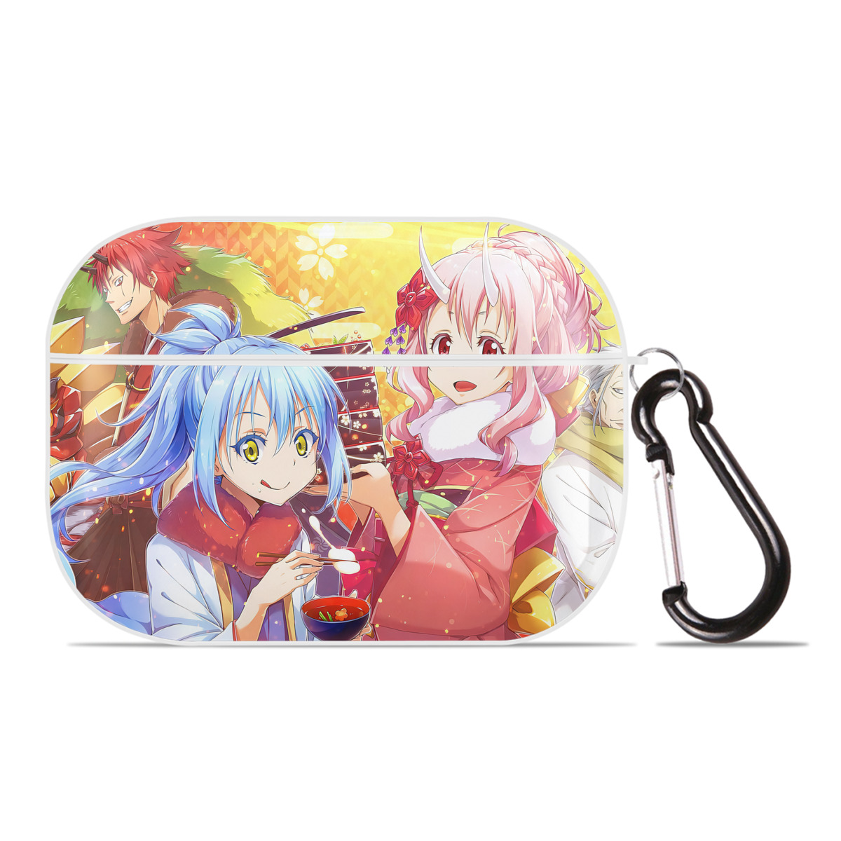 （画像用） 転スラ Regarding Reincarnated to Slime 【AirPods Pro用】ハードシェル保護ケース 耐衝撃・防指紋・カラビナ付き商品仕様