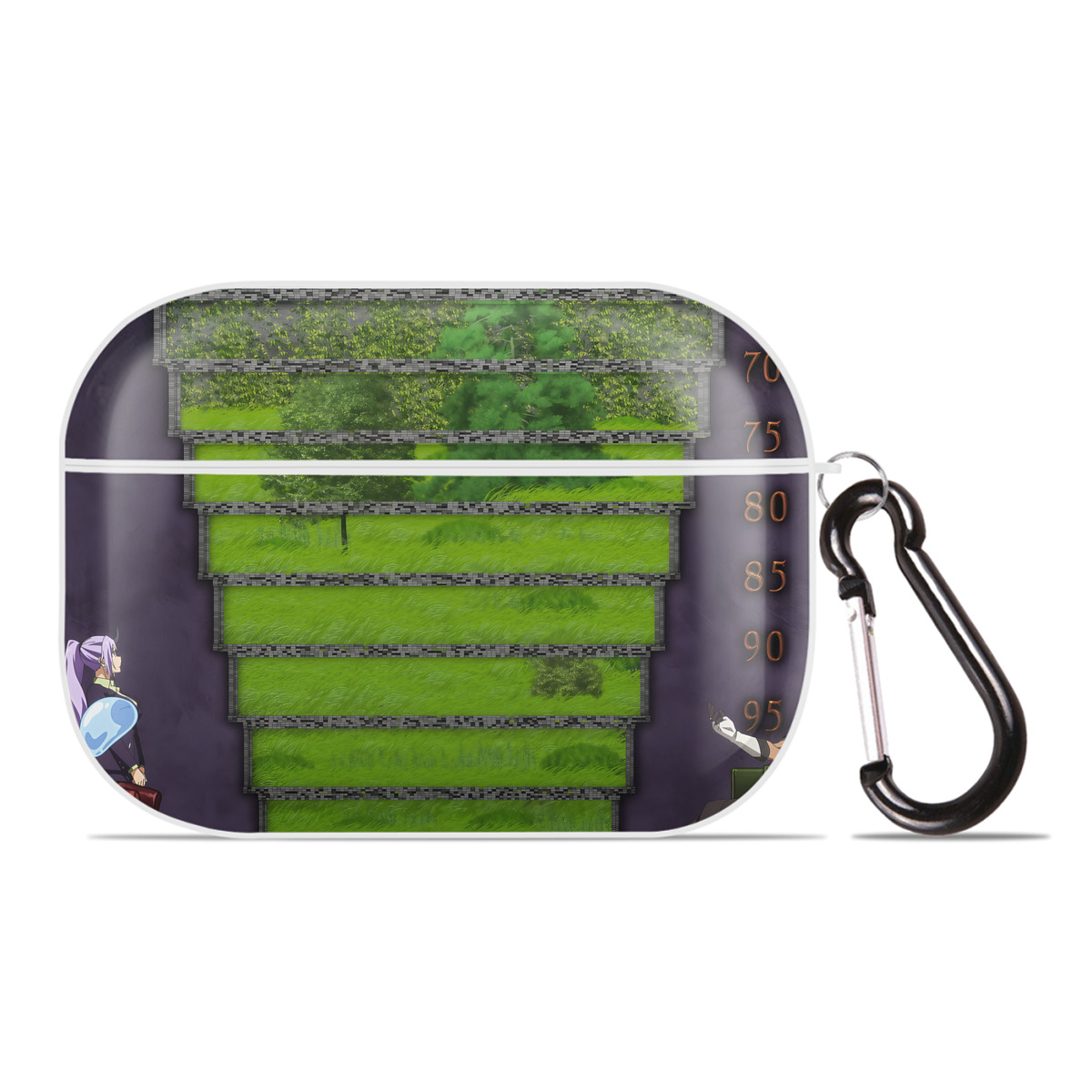 （画像用） 転スラ Regarding Reincarnated to Slime 【AirPods Pro用】ハードシェル保護ケース 耐衝撃・防指紋・カラビナ付き商品仕様