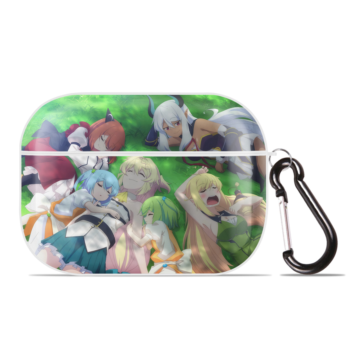 （画像用） 転スラ Regarding Reincarnated to Slime 【AirPods Pro用】ハードシェル保護ケース 耐衝撃・防指紋・カラビナ付き商品仕様
