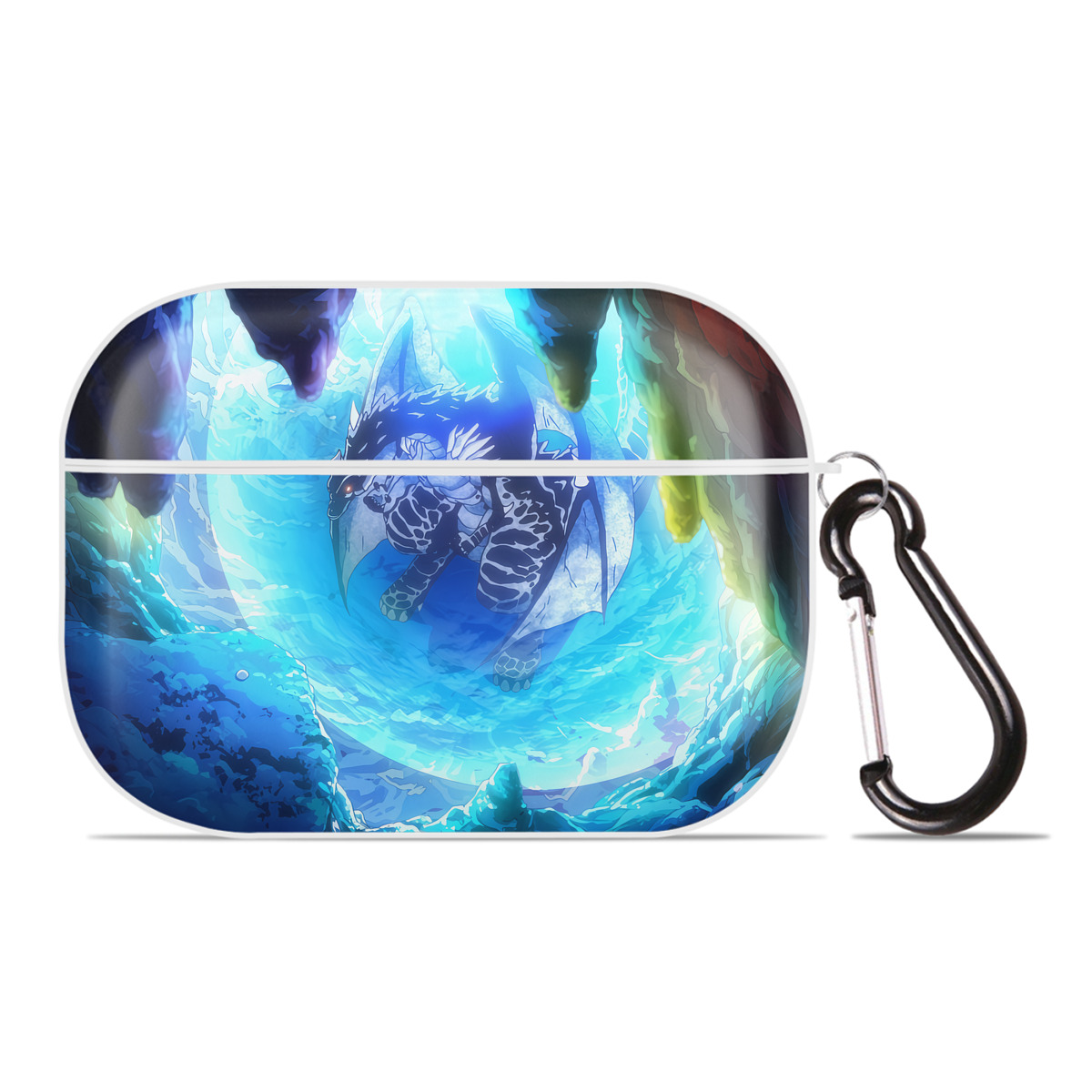 （画像用） 転スラ Regarding Reincarnated to Slime 【AirPods Pro用】ハードシェル保護ケース 耐衝撃・防指紋・カラビナ付き商品仕様