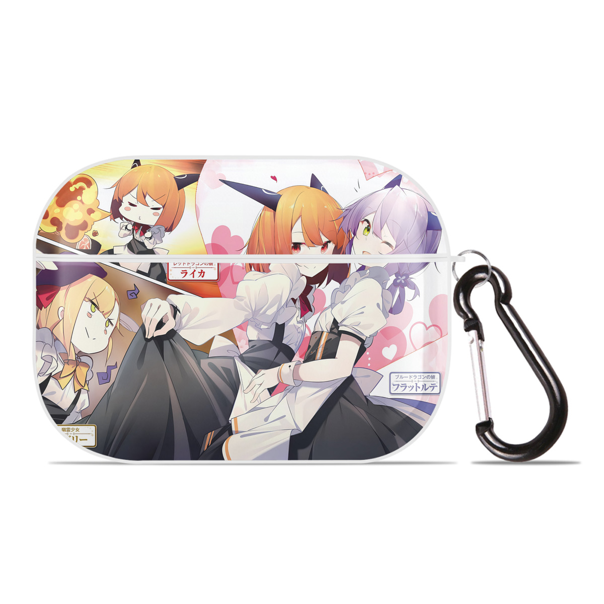 （画像用） 転スラ Regarding Reincarnated to Slime 【AirPods Pro用】ハードシェル保護ケース 耐衝撃・防指紋・カラビナ付き商品仕様