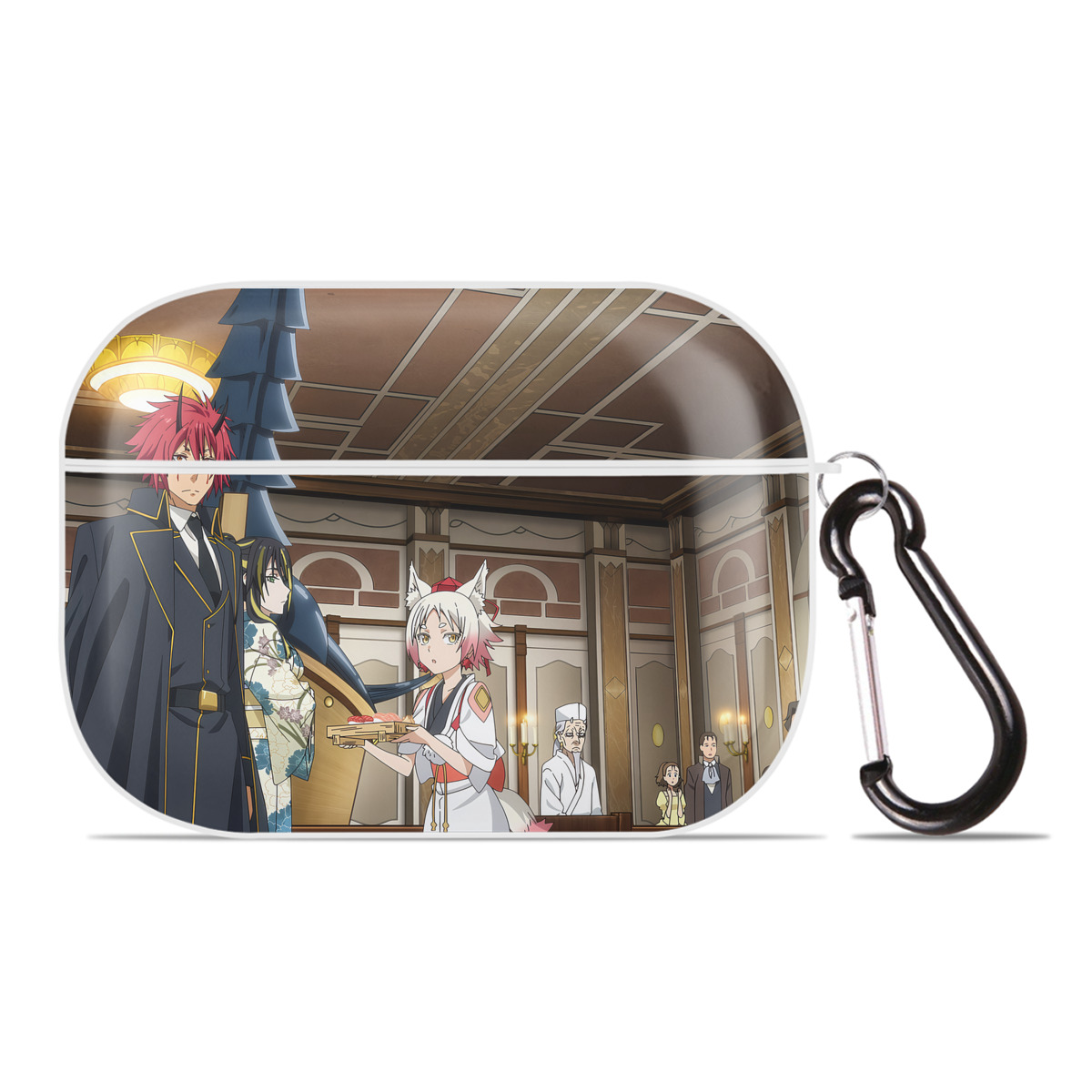 （画像用） 転スラ Regarding Reincarnated to Slime 【AirPods Pro用】ハードシェル保護ケース 耐衝撃・防指紋・カラビナ付き商品仕様