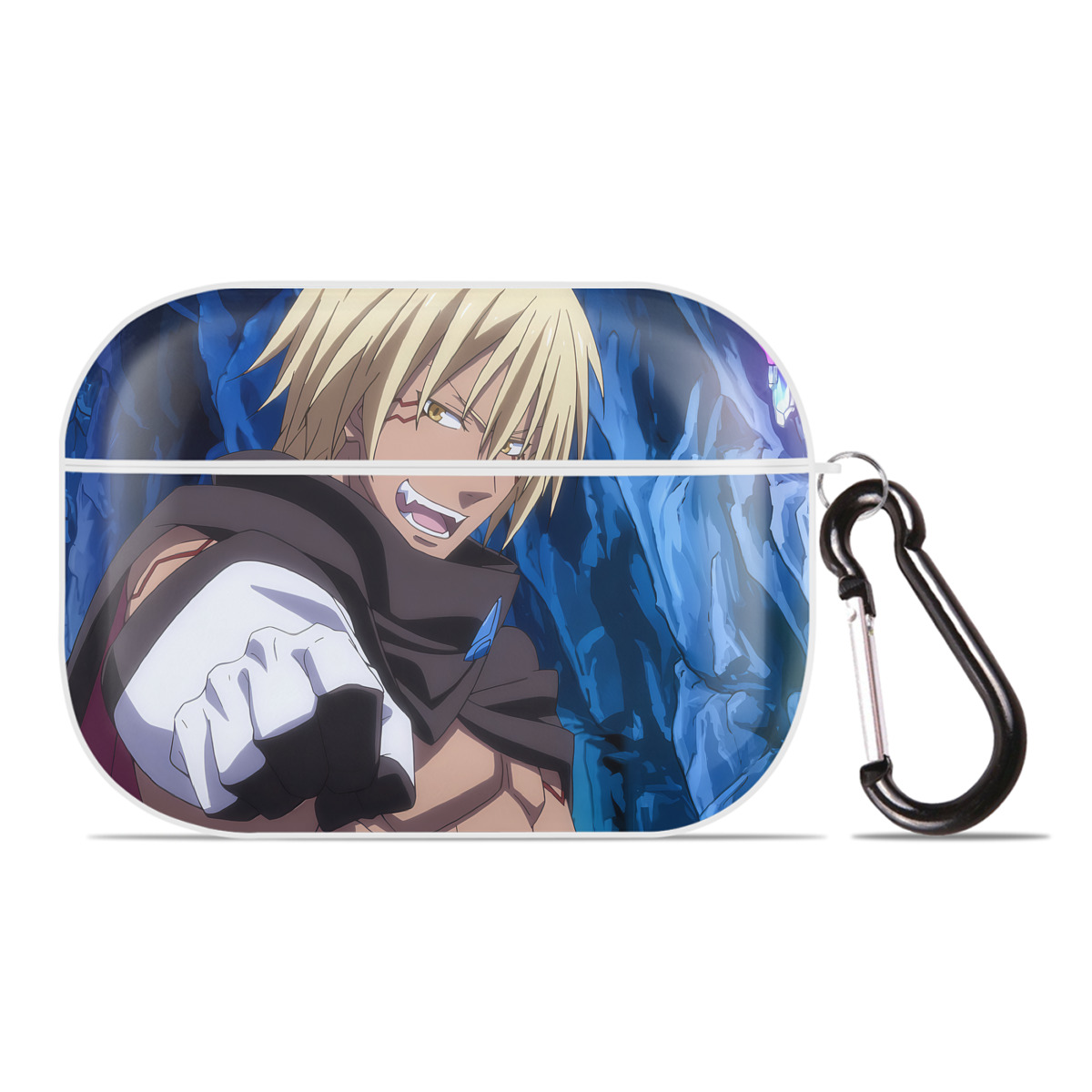 （画像用） 転スラ Regarding Reincarnated to Slime 【AirPods Pro用】ハードシェル保護ケース 耐衝撃・防指紋・カラビナ付き商品仕様