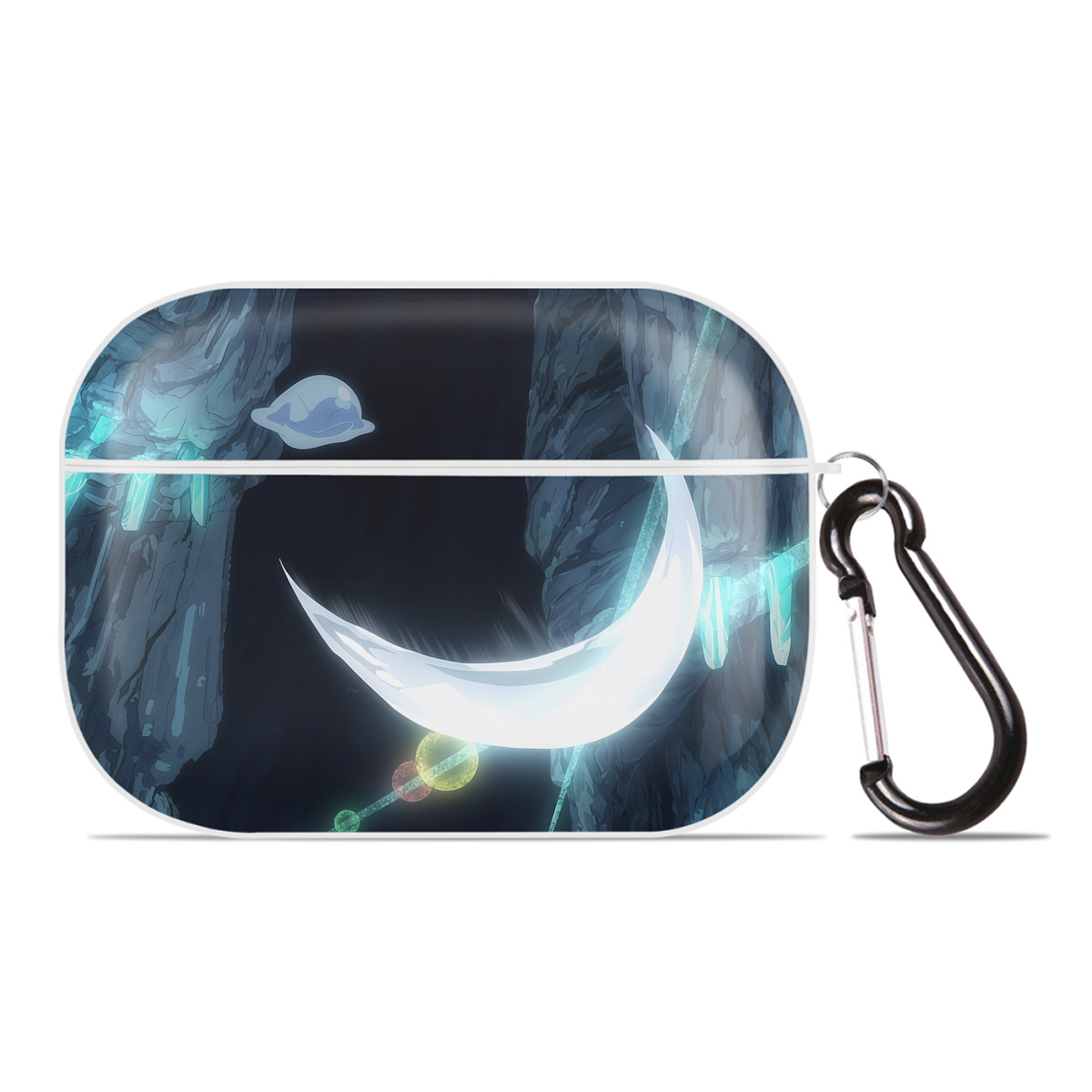 （画像用） 転スラ Regarding Reincarnated to Slime 【AirPods Pro用】ハードシェル保護ケース 耐衝撃・防指紋・カラビナ付き商品仕様