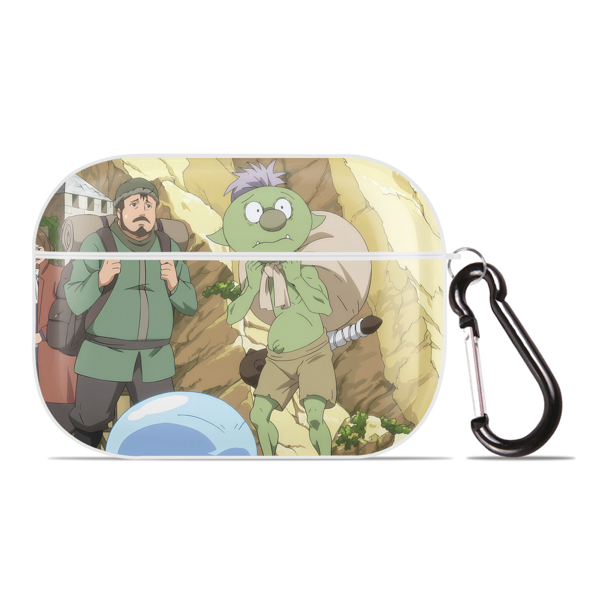 （画像用） 転スラ Regarding Reincarnated to Slime 【AirPods Pro用】ハードシェル保護ケース 耐衝撃・防指紋・カラビナ付き商品仕様