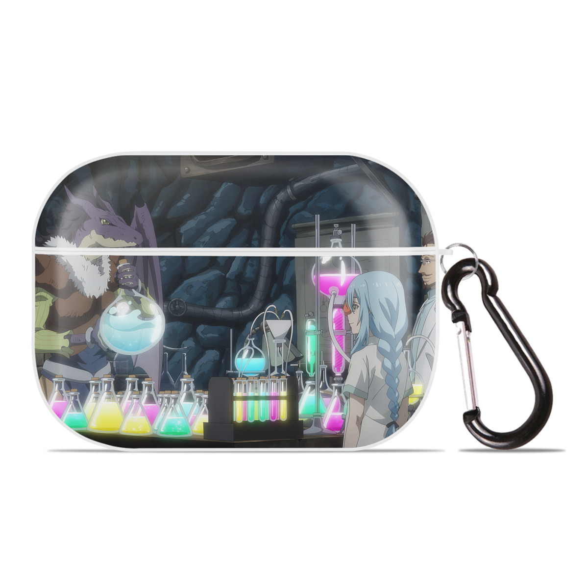 （画像用） 転スラ Regarding Reincarnated to Slime 【AirPods Pro用】ハードシェル保護ケース 耐衝撃・防指紋・カラビナ付き商品仕様