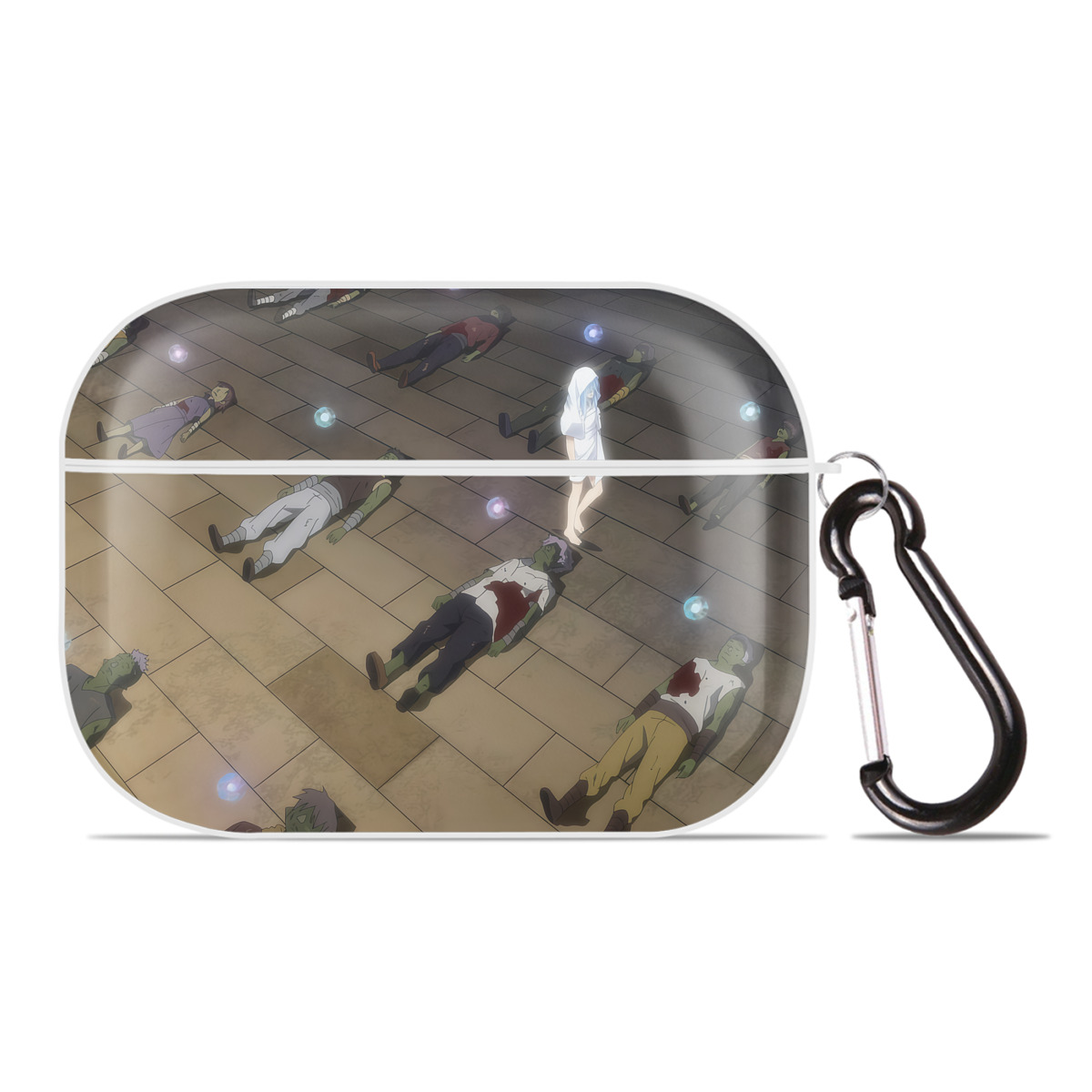 （画像用） 転スラ Regarding Reincarnated to Slime 【AirPods Pro用】ハードシェル保護ケース 耐衝撃・防指紋・カラビナ付き商品仕様