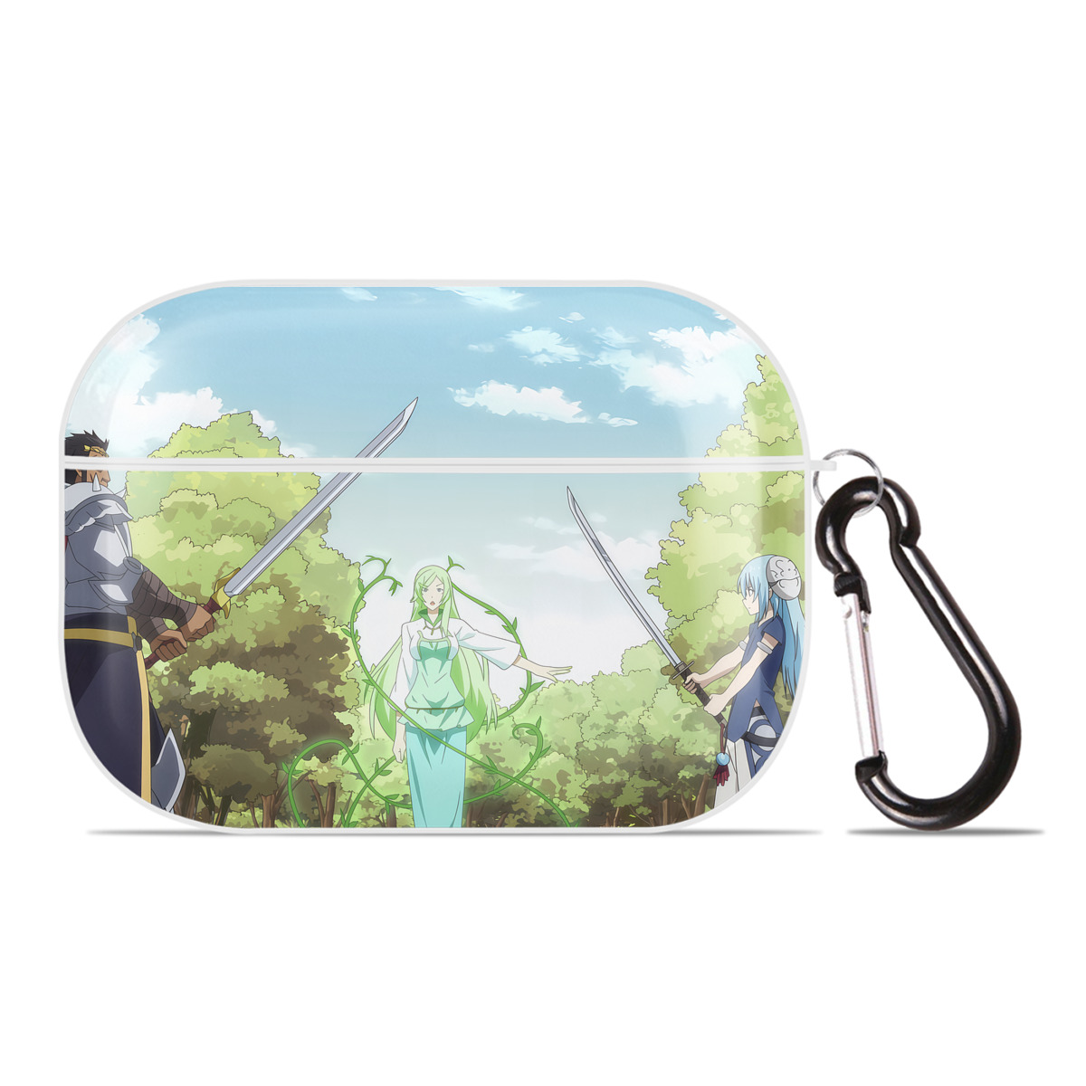 （画像用） 転スラ Regarding Reincarnated to Slime 【AirPods Pro用】ハードシェル保護ケース 耐衝撃・防指紋・カラビナ付き商品仕様