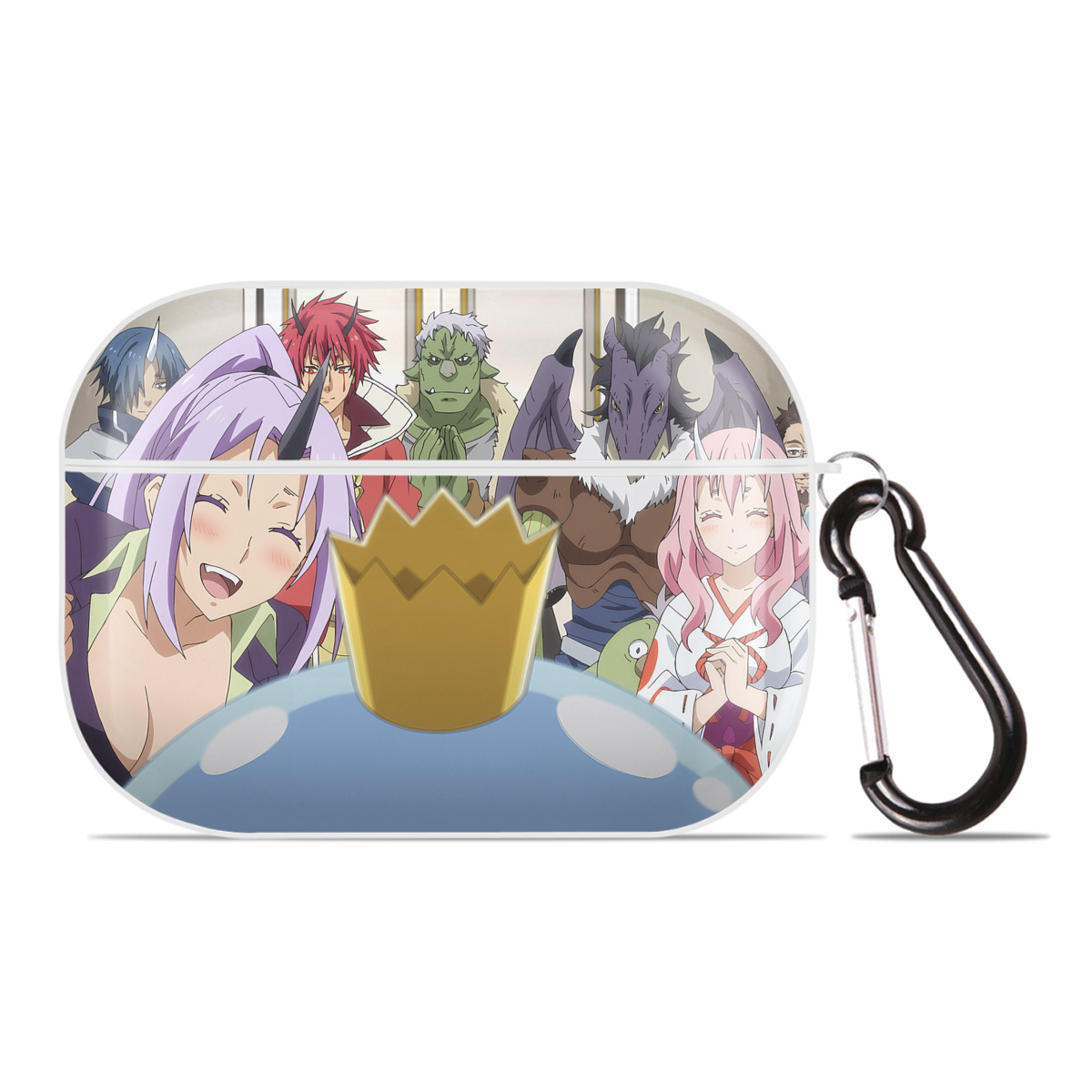 （画像用） 転スラ Regarding Reincarnated to Slime 【AirPods Pro用】ハードシェル保護ケース 耐衝撃・防指紋・カラビナ付き商品仕様
