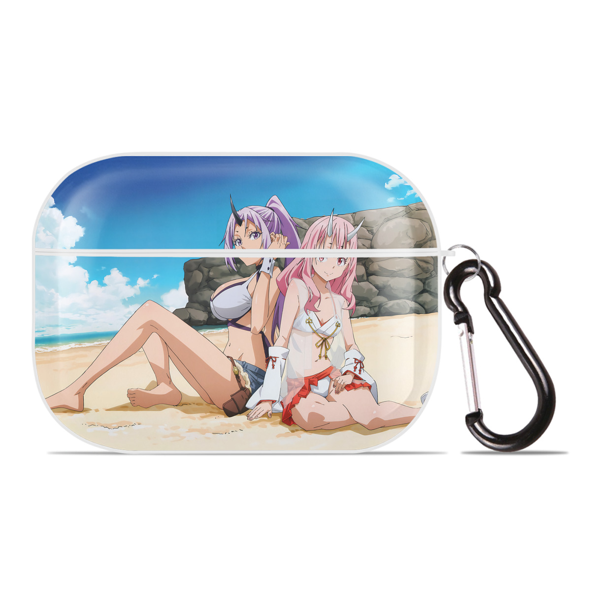 （画像用） 転スラ Regarding Reincarnated to Slime 【AirPods Pro用】ハードシェル保護ケース 耐衝撃・防指紋・カラビナ付き商品仕様