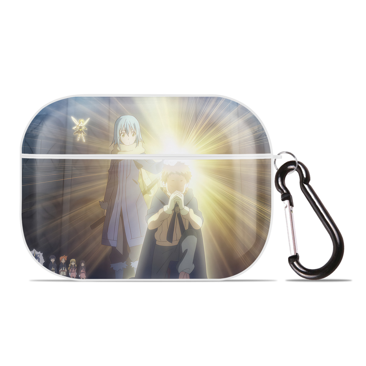 （画像用） 転スラ Regarding Reincarnated to Slime 【AirPods Pro用】ハードシェル保護ケース 耐衝撃・防指紋・カラビナ付き商品仕様