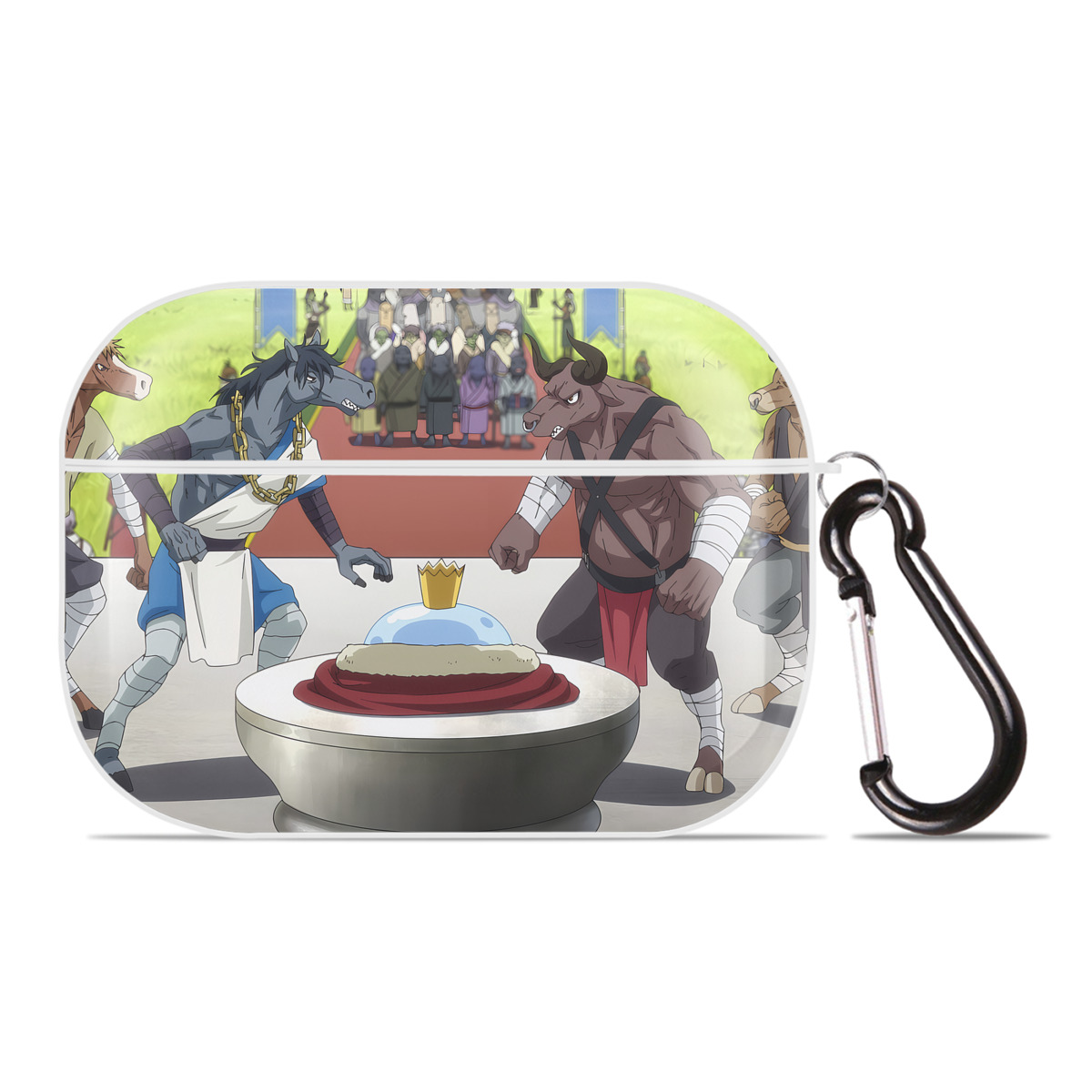 （画像用） 転スラ Regarding Reincarnated to Slime 【AirPods Pro用】ハードシェル保護ケース 耐衝撃・防指紋・カラビナ付き商品仕様