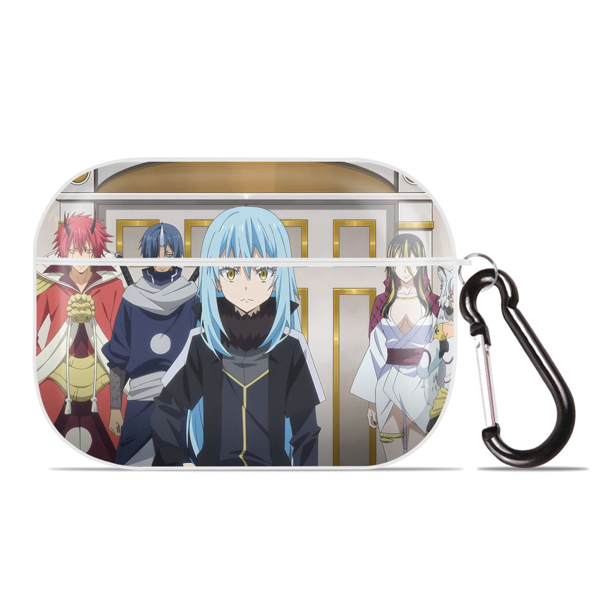 （画像用） 転スラ Regarding Reincarnated to Slime 【AirPods Pro用】ハードシェル保護ケース 耐衝撃・防指紋・カラビナ付き商品仕様
