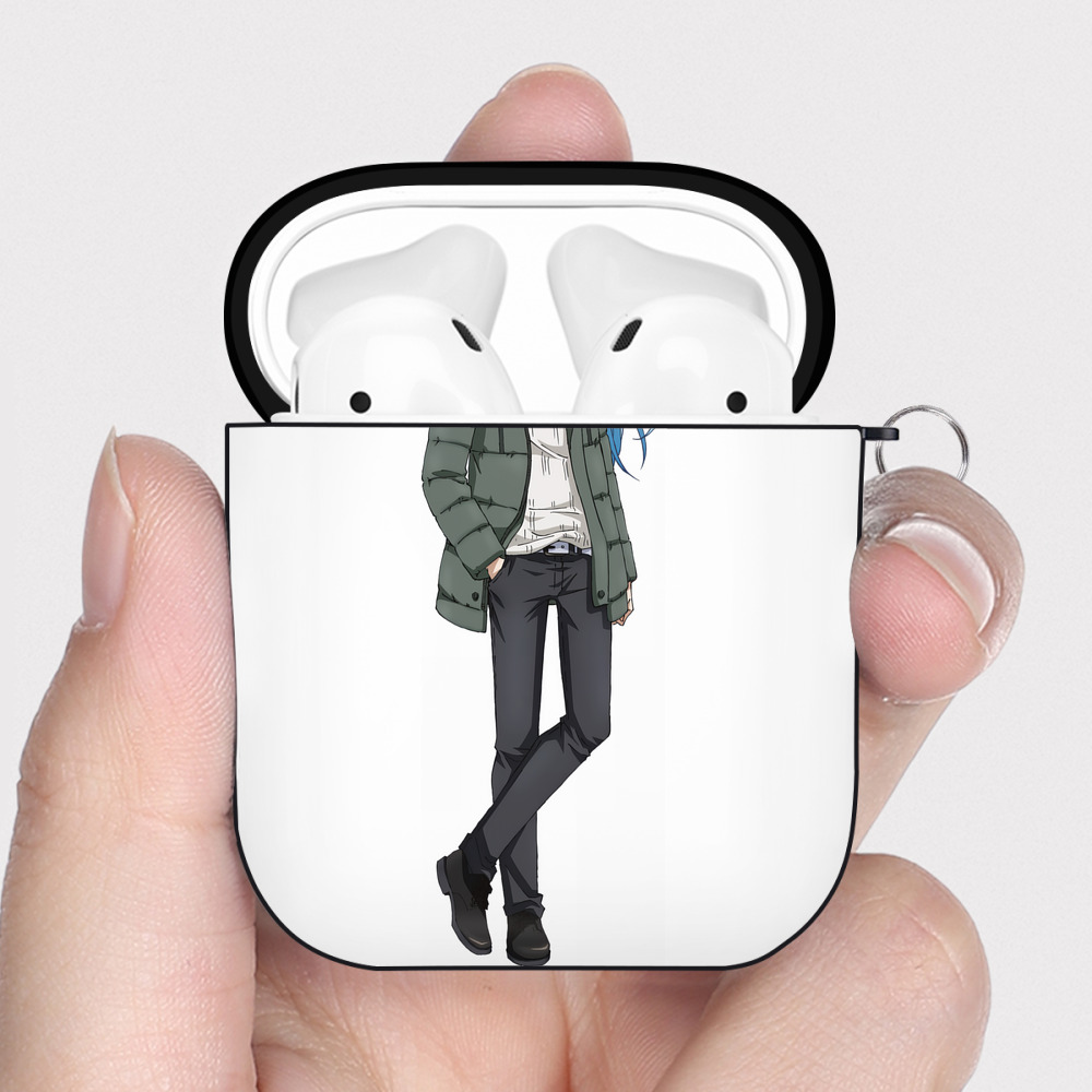 （画像用） 転スラ Regarding Reincarnated to Slime AirPods 第2世代保護ケース ハードシェル ブラック 耐衝撃・防指紋・カラビナ付き