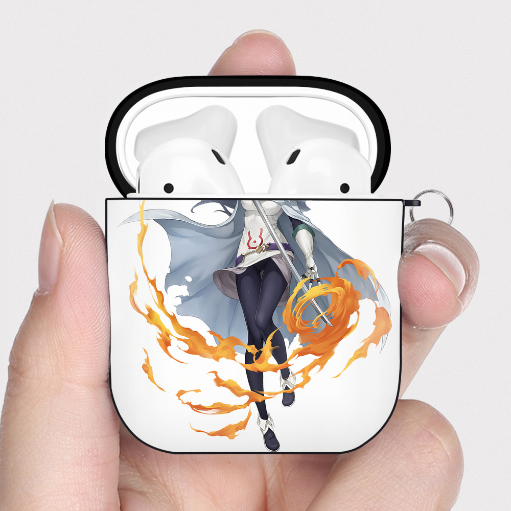 （画像用） 転スラ Regarding Reincarnated to Slime AirPods 第2世代保護ケース ハードシェル ブラック 耐衝撃・防指紋・カラビナ付き
